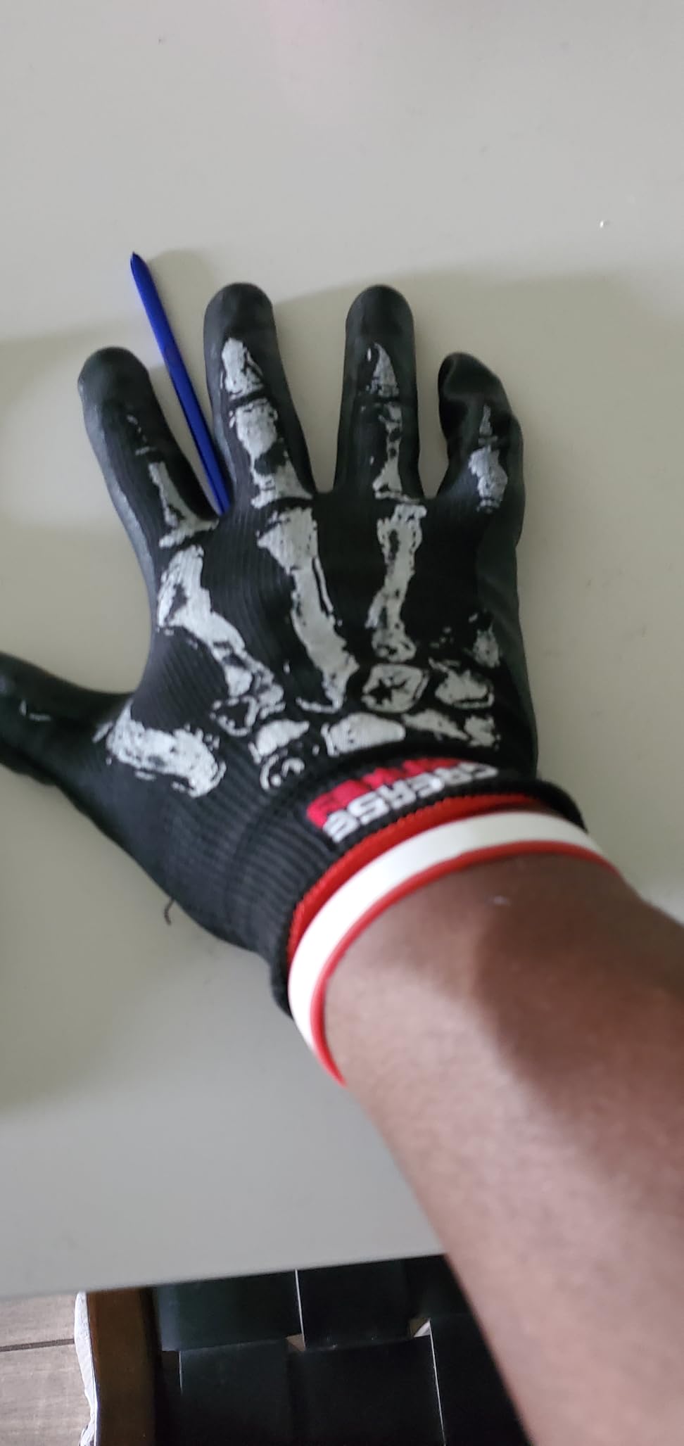 Grease Monkey Bone Series Foam Nitrile Mechanic Gloves with Grip customer photo 2
