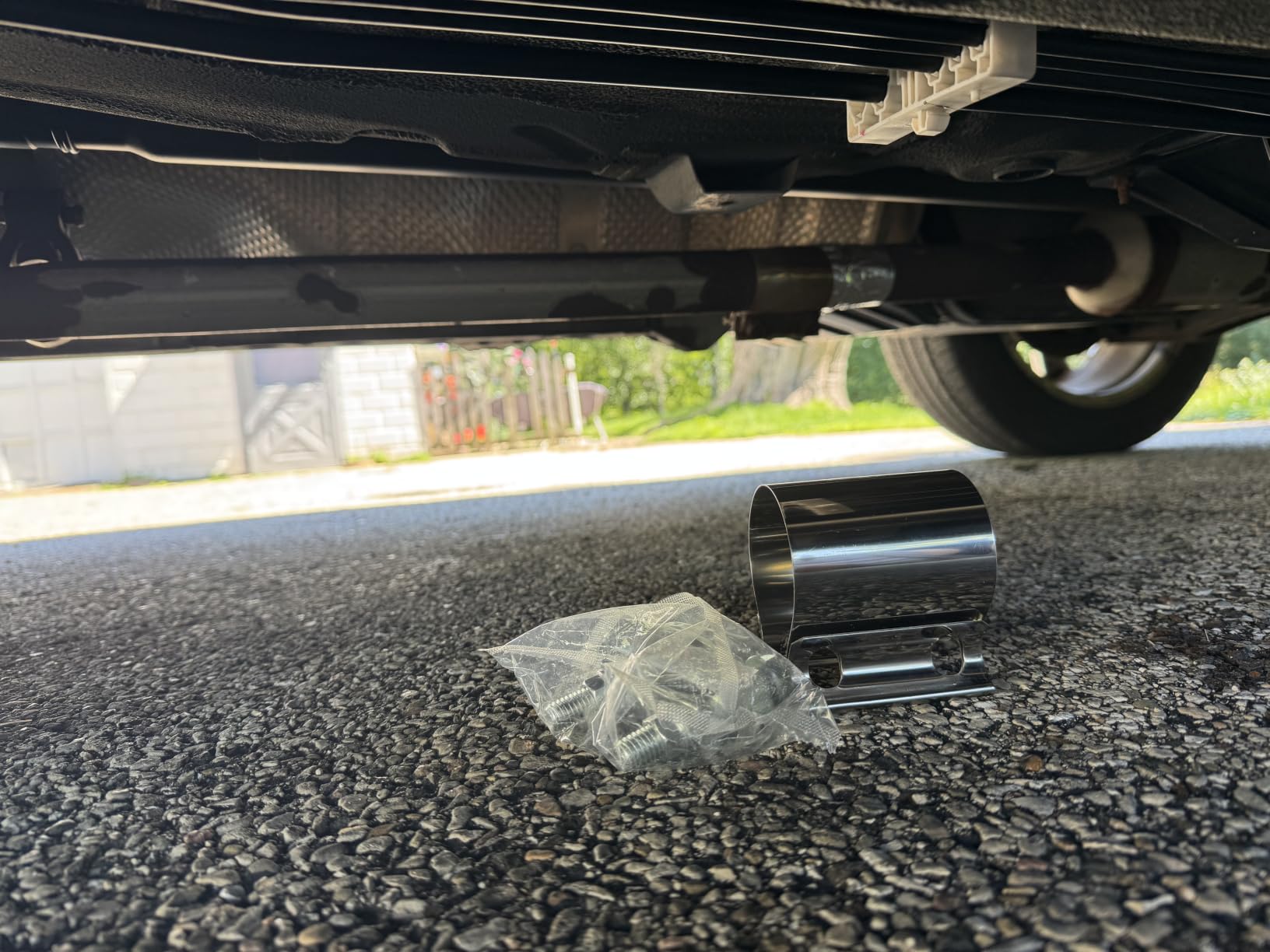 EVIL ENERGY 3.0 Inch Exhaust Clamp, Butt Joint Band Clamp Sleeve Coupler Stainless Steel for Pipes, Mufflers, Catalytic Converters 2Pcs customer photo 2
