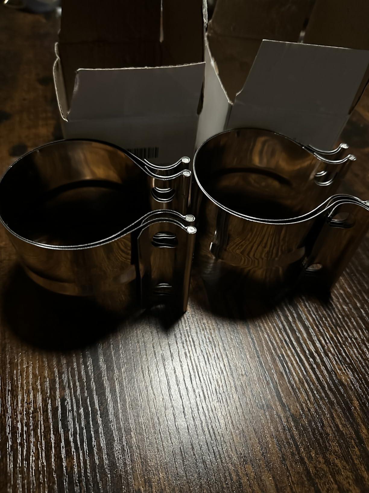 EVIL ENERGY 2.5'' Exhaust Clamp, 2 1/2in Lap Joint Band Clamp Stainless Steel for Pipes, Mufflers, Catalytic Converters (2PCS, 2.5 inch) customer photo 2