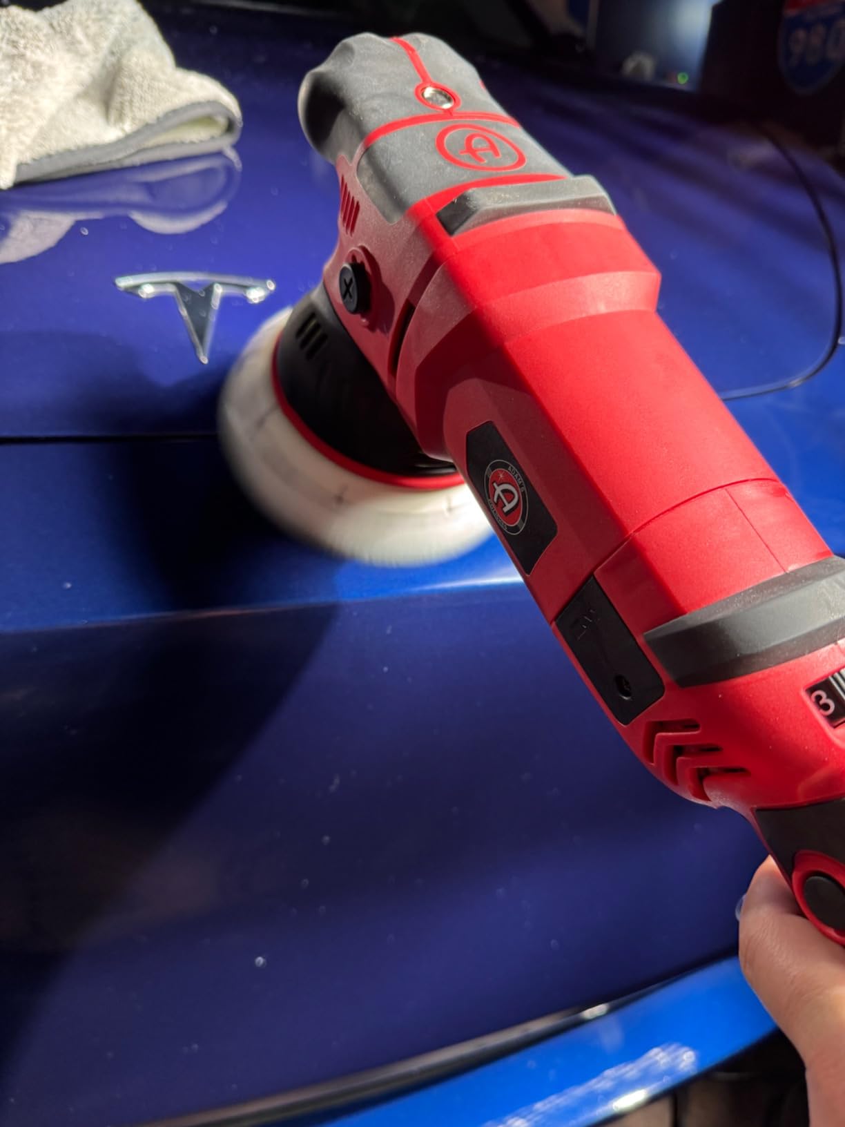 Adam's Polishes SK Pro 15mm Car Polisher - Professional Buffer Polisher For Car Detailing | Use W/Car Polish, Polishing Compound, or Car Scratch Remover | Car Wash Clay Bar Ceramic Coating customer photo 2