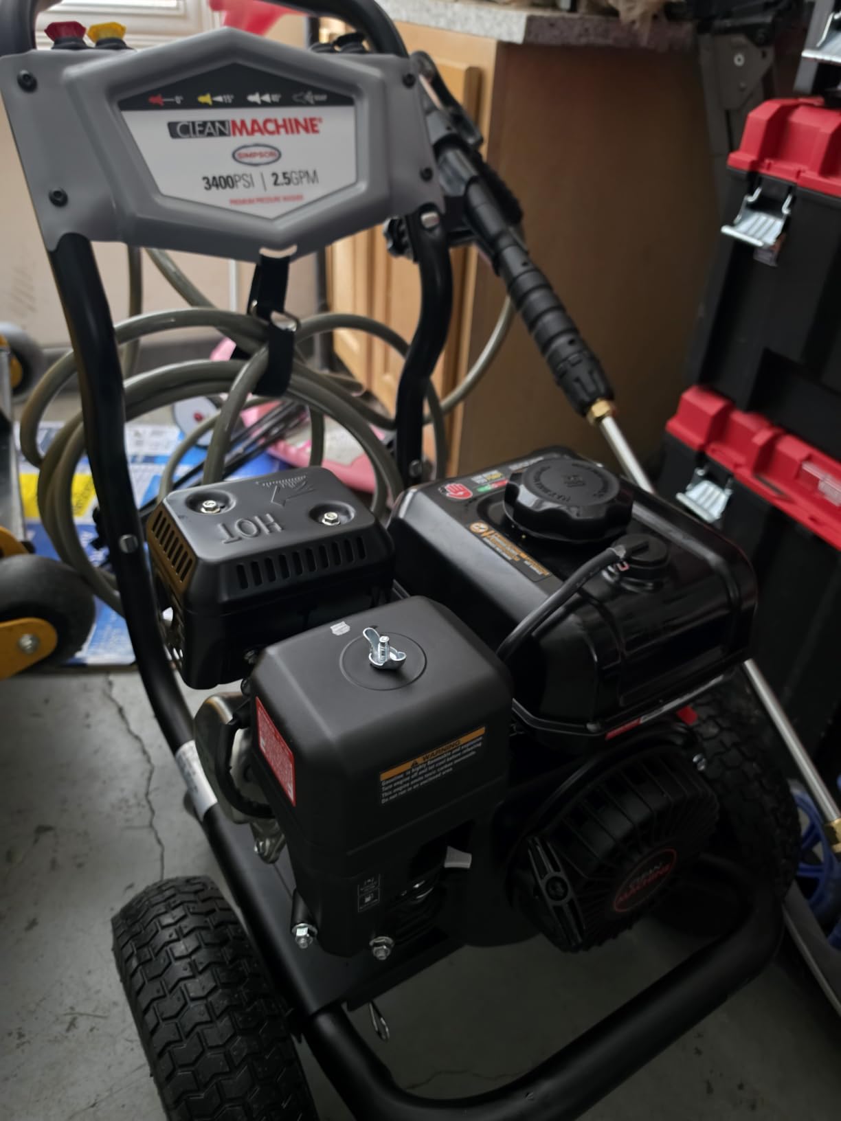 Simpson Clean Machine 3400 PSI Gas Pressure Washer, 2.5 GPM, CRX engine customer photo 1