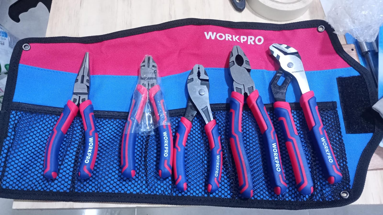 WORKPRO Pliers Set, 5-Piece Premium Cr-V Pliers Kit with Storage Pouch customer photo 2