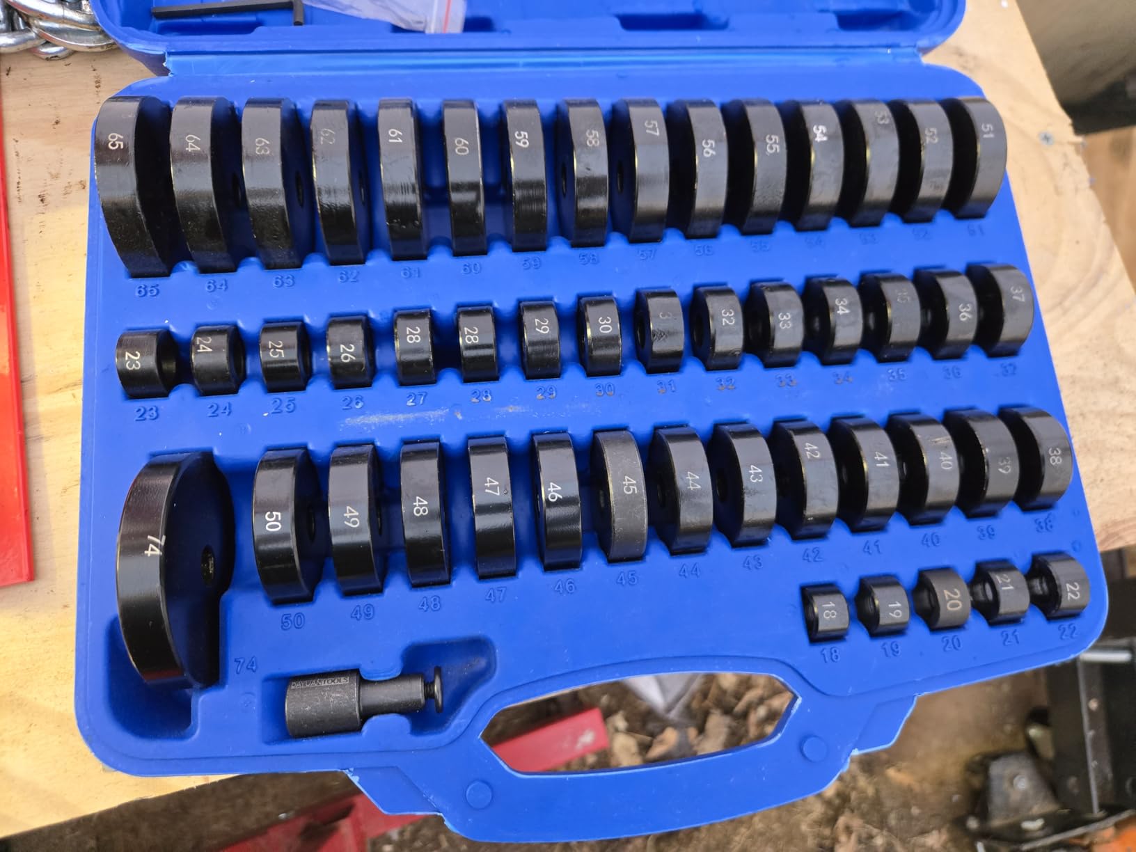 DAYUAN 52 in 1 Custom Bushing Driver Set, Bush Removal Puller Bearing Press - Transmission Bushing Driver Removal Set with 50 Interchangeable Discs customer photo 2