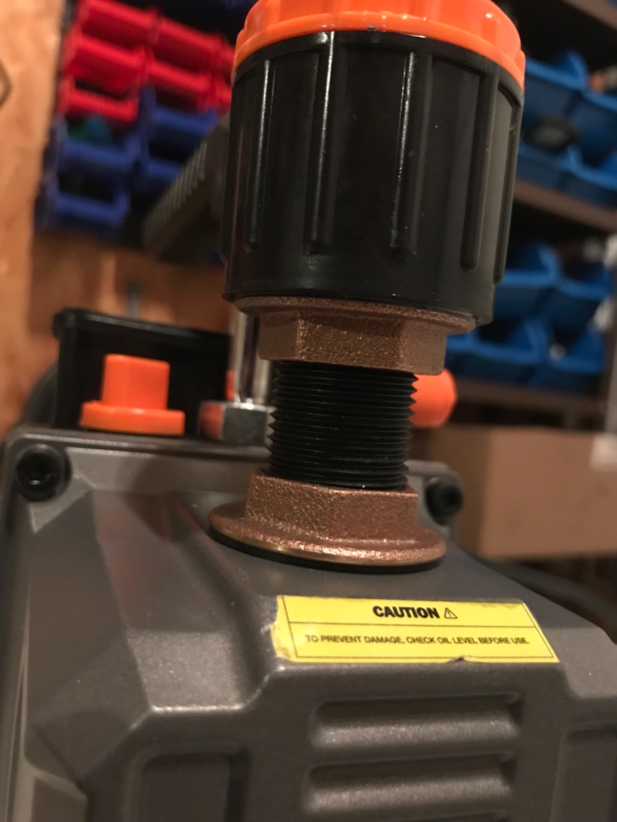 OMT 4 CFM Single Stage Vacuum Pump for R134a R410a R22 Auto AC HVAC Kit | Copper Motor; 37.5 Microns Ultimate Vacuum; Aluminum Alloy Casing; For Automotive HVAC and Resin Degassing; Oil Included customer photo 2