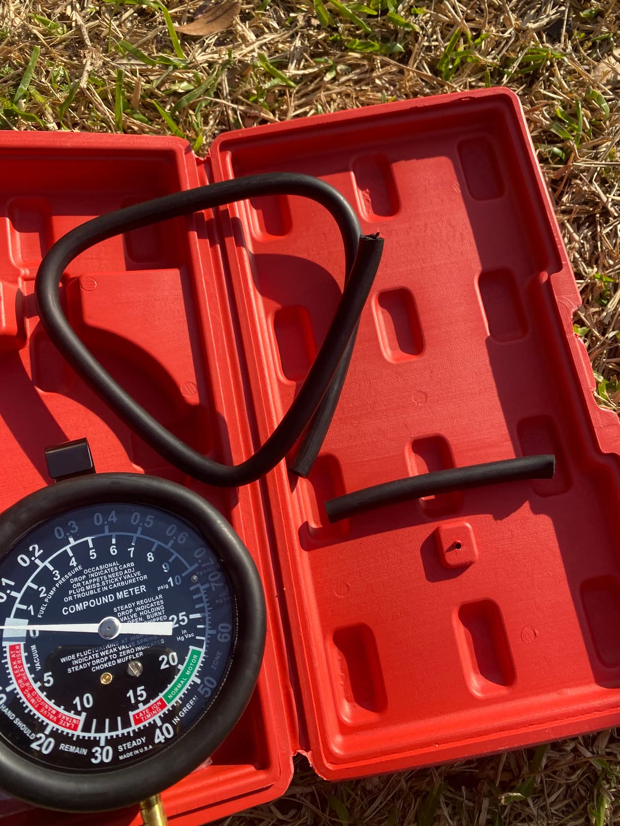 Hromee Fuel Pump and Vacuum Tester Gauge, Carburetor Pressure Diagnostics Leakage Tool Kit customer photo 1
