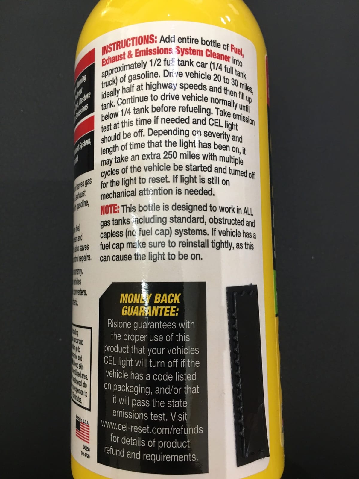 Rislone 4720 Cat Complete Fuel, Exhaust, Emissions System Cleaner, 1-Pack | Cleans Catalytic Converter, Reduces Emissions & Saves Gas, 16.9 oz customer photo 1