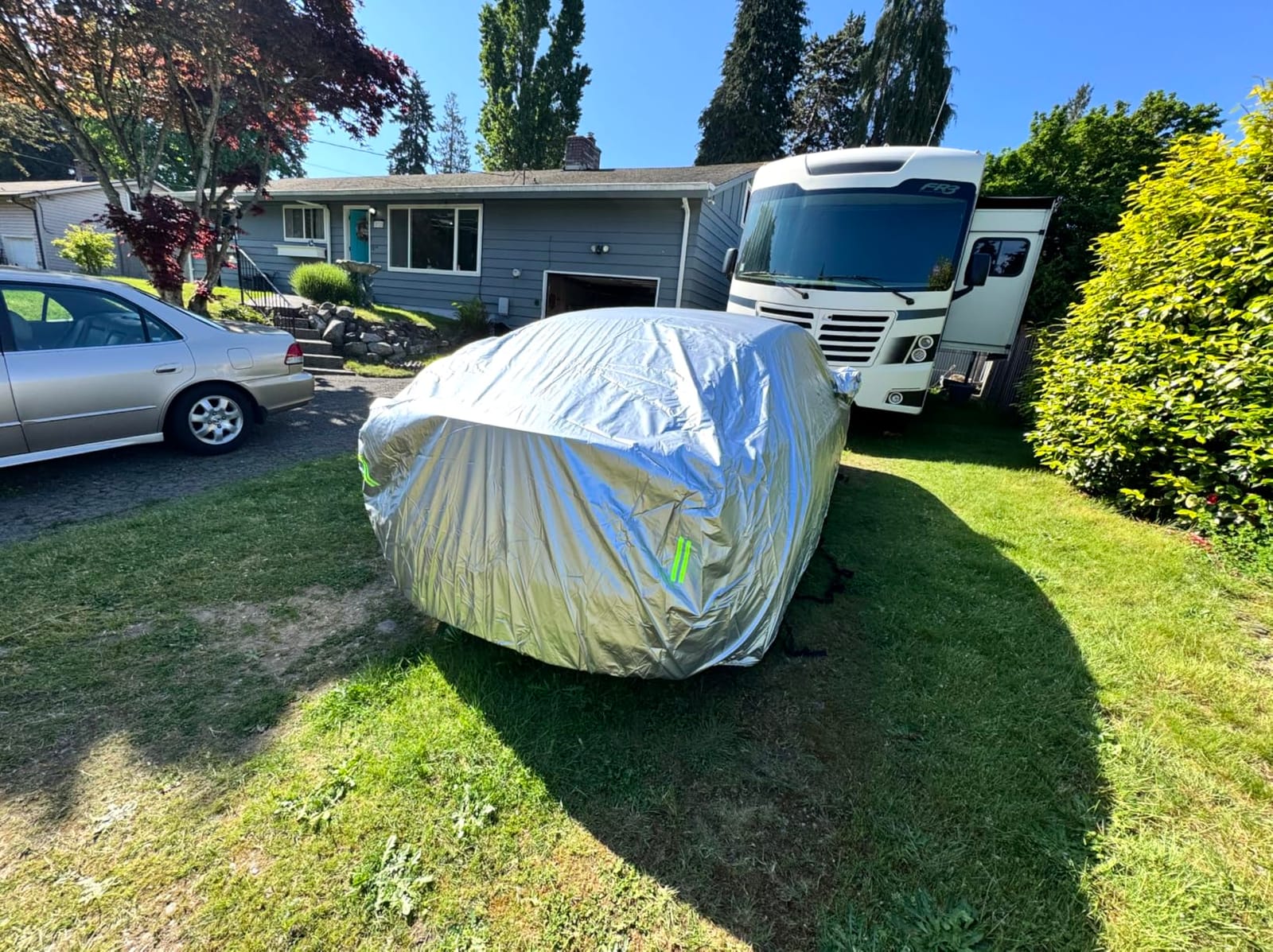 Car Cover, SUV Waterproof Car Covers for Automobiles All Weather | UV Hail Protection, Snowproof Full Car Cover, Outdoor Full Cover, Universal Fit SUV Up to 190'' customer photo 2
