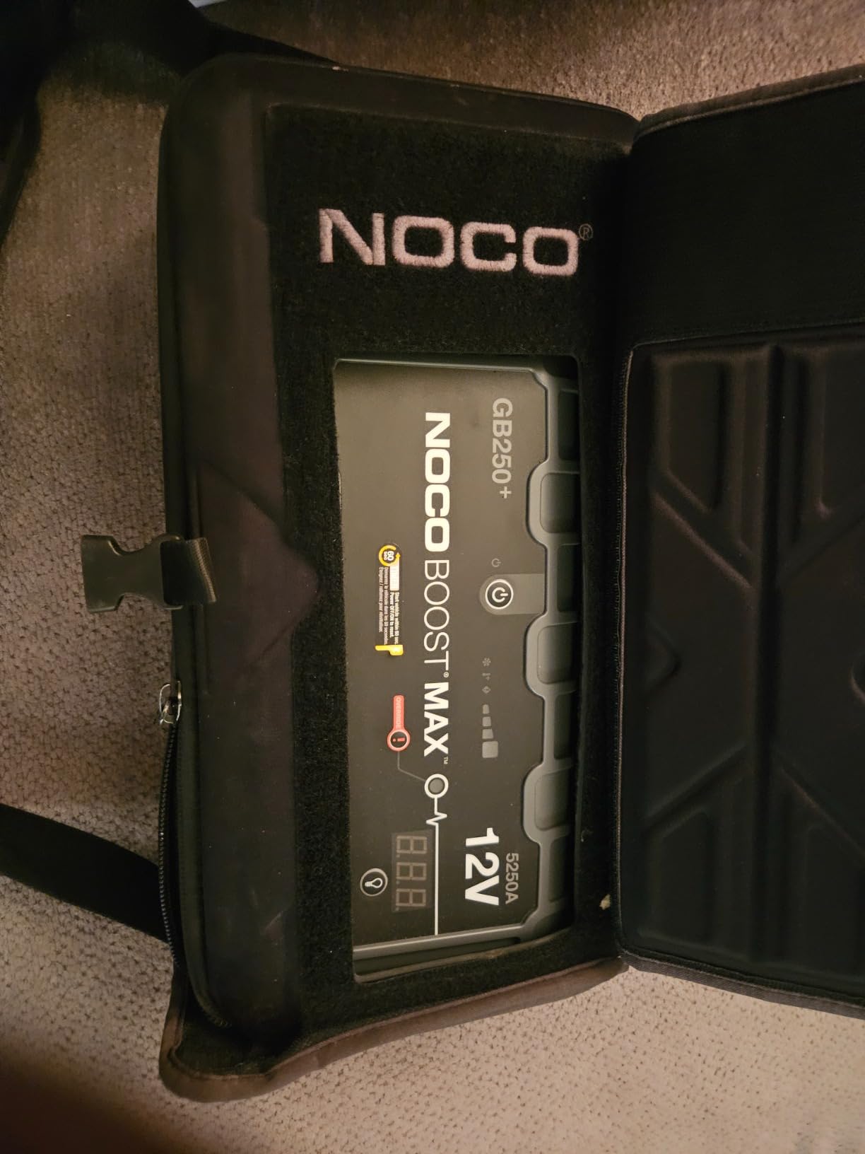 NOCO Boost Max GB250: 5250A UltraSafe Jump Starter – 12V Lithium Battery Booster Pack, Portable Jump Box, Power Bank & Jumper Cables - for 16L Gas and Diesel Engines customer photo 2