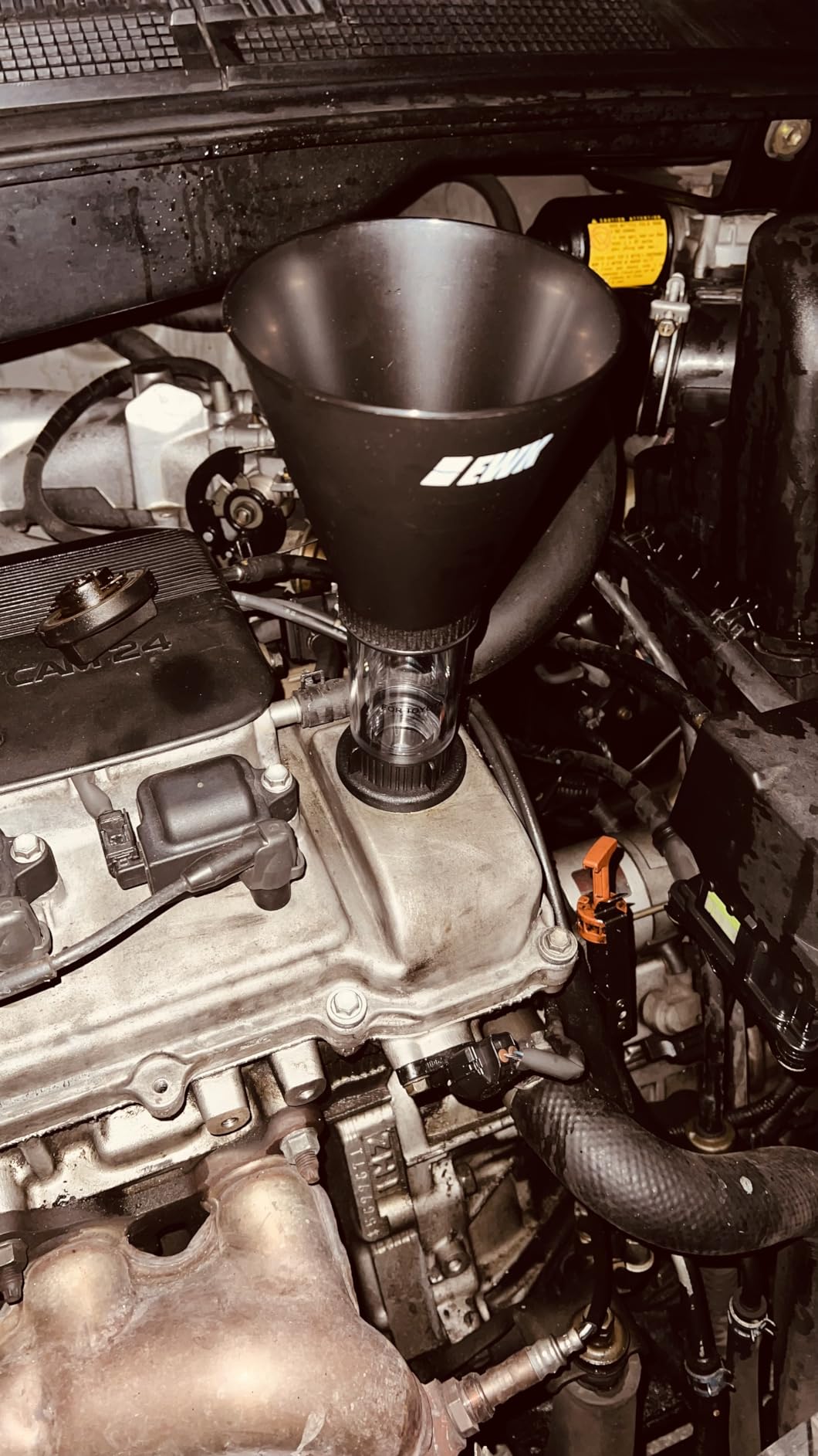 EWK Oil Funnel Threaded Engine Oil Fill Funnel, Secure No-Leak Design for Toyota & Lexus Engines, Hands-Free Spill-Free Oil Change Tool for DIY Owners & Professional Technicians customer photo 2