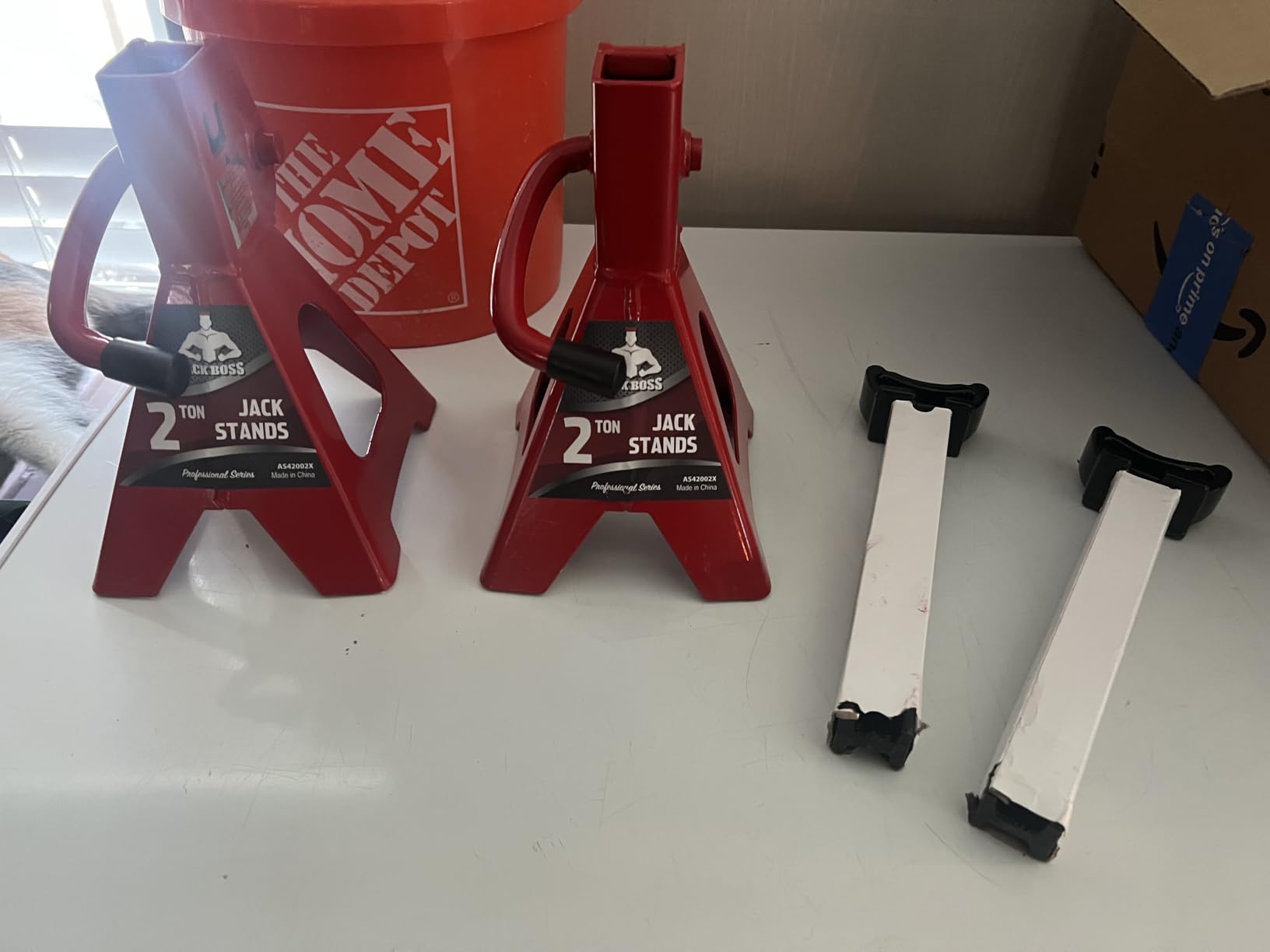 Jack Boss Jack Stands Low Profile 2 Ton (4000 LBs) Lifting Car Stand, Fit Use for Cars Automotive Small Vehicles, 2 Pack customer photo 2