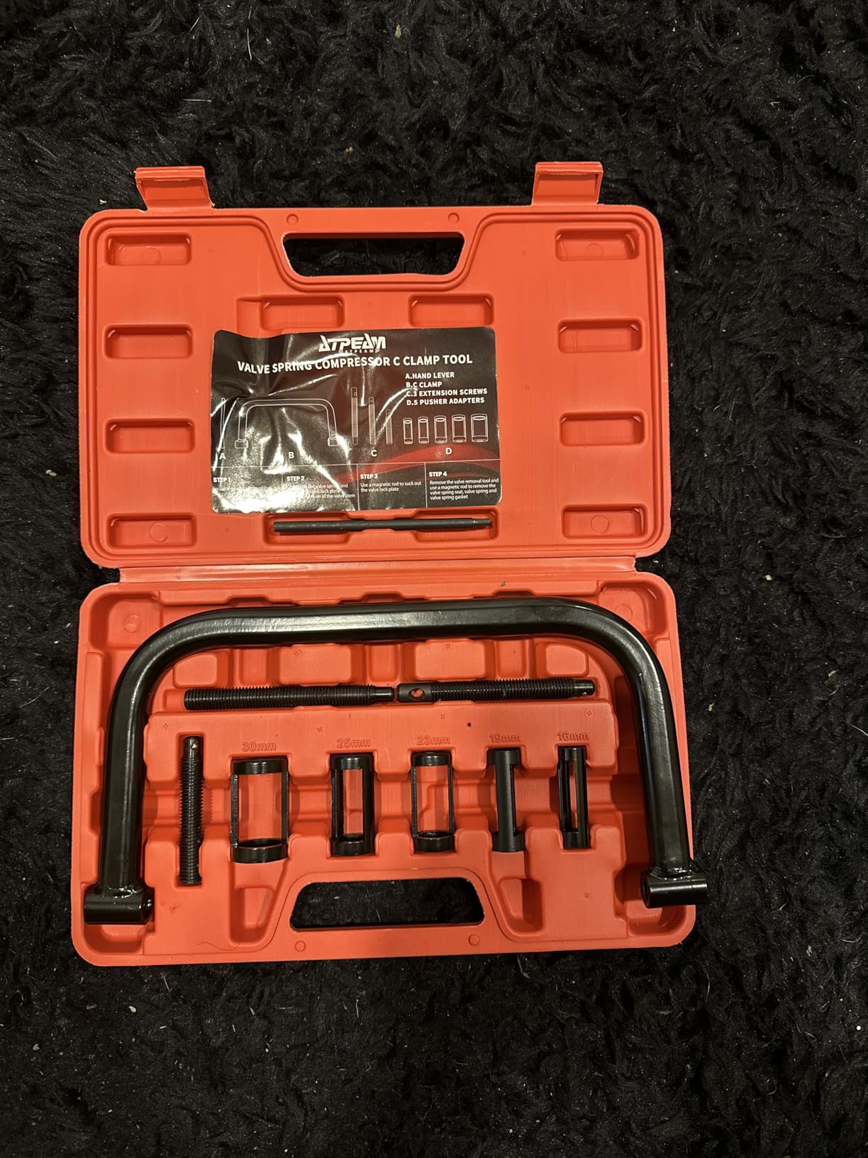 ATPEAM Valve Spring Compressor, C Clamp Tool Set for Motorcycle ATV customer photo 1