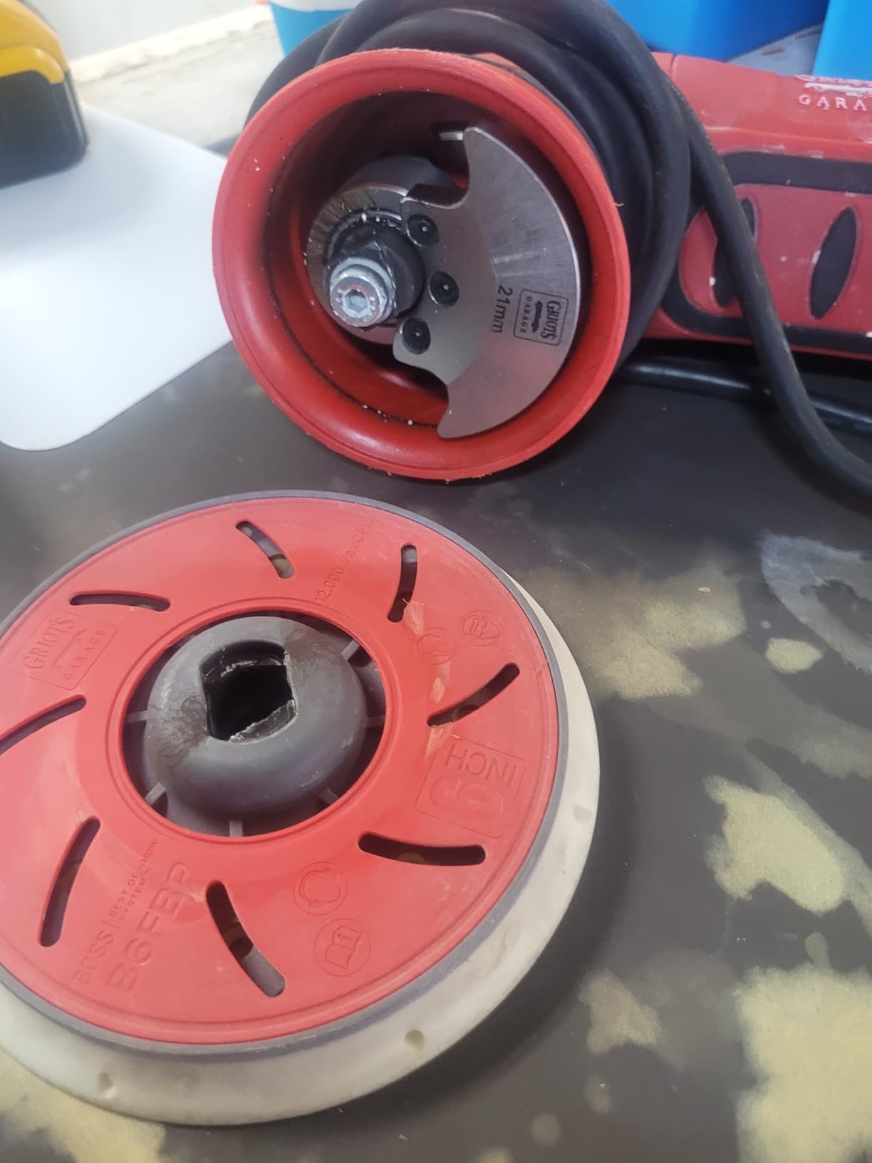 Griot's Garage 10921 G21 Long Throw Orbital Polisher, 1100 W, 21 mm | Variable Speed Dual Action Polisher, Fast Defect Removal customer photo 1