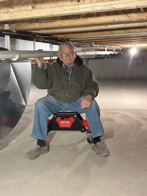 VEVOR Mechanic Stool 300 LBS Capacity Garage Stool with Three Slide Out Tool Trays and Drawer customer photo 1
