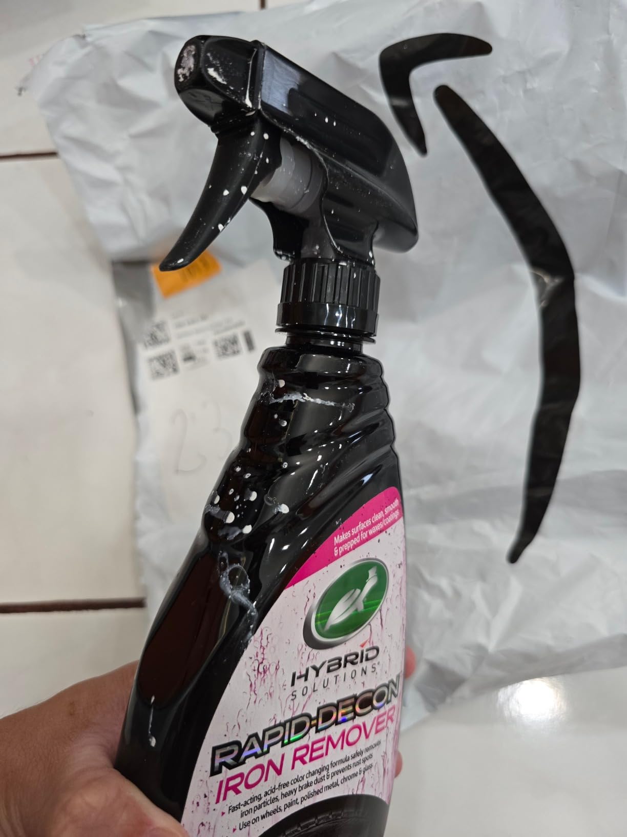 Turtle Wax Hybrid Solutions Iron Remover & Wheel Cleaner, 23 oz. | Rapid Decon Removes Dirt, Iron & Brake Dust, pH Neutral & Acid Free Formula, Safe for Paint, Metal, Glass & All Wheels customer photo 2