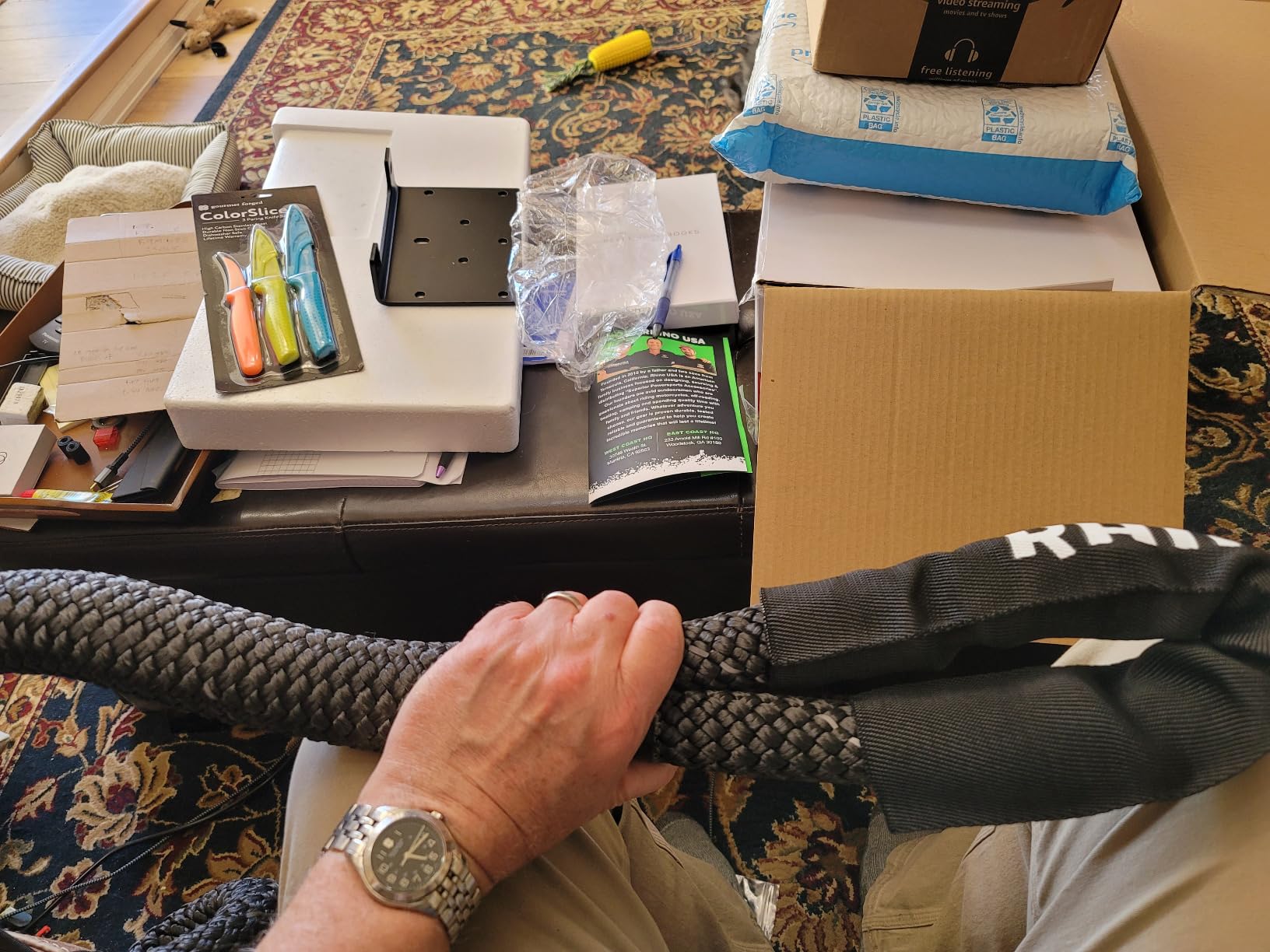 Rhino USA Kinetic Recovery Rope, 1in x 30ft - Heavy Duty Snatch Strap | Shock-Absorbing Stretch for Smoother Pulls. Tow Rope/Snatch Strap for Truck, Jeep, UTV & ATV Off-Road Recovery. Green customer photo 2