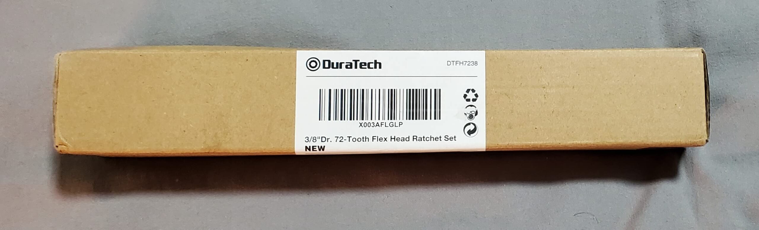 DURATECH 3-Piece Flex-Head Ratchet Set, 1/4