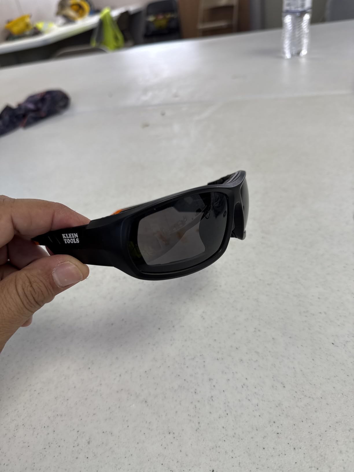 Klein Tools 60471 Safety Glasses, ANSI Z87.1+ Pro Full Frame Gasket Safety Glasses, Gray Lens, UV Protection, Anti-Fog, Scratch Resistant customer photo 1