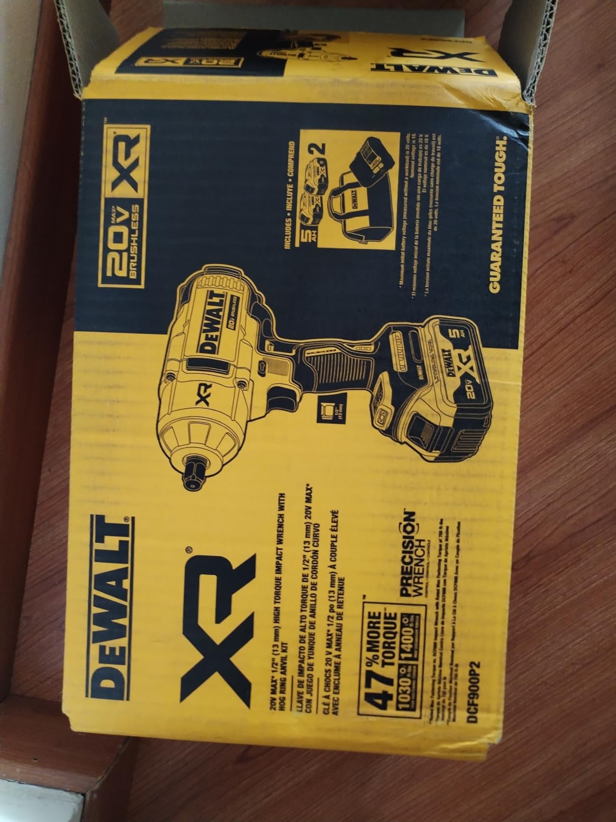 DEWALT 20V MAX XR 1/2 in. High Torque Impact Wrench with Hog Ring Anvil Kit (DCF900P2) customer photo 2