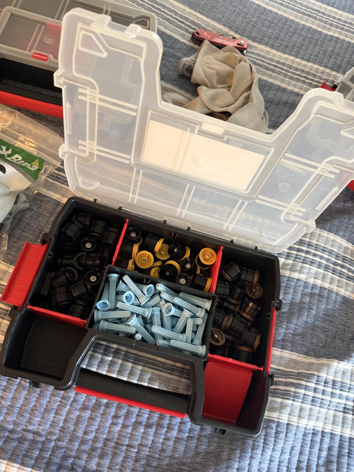 CRAFTSMAN Storage Organizer, Small Parts Organizer, 3-Packs with 10-Compartments, Lid Includes Secure Latch (CMST60964M) customer photo 1