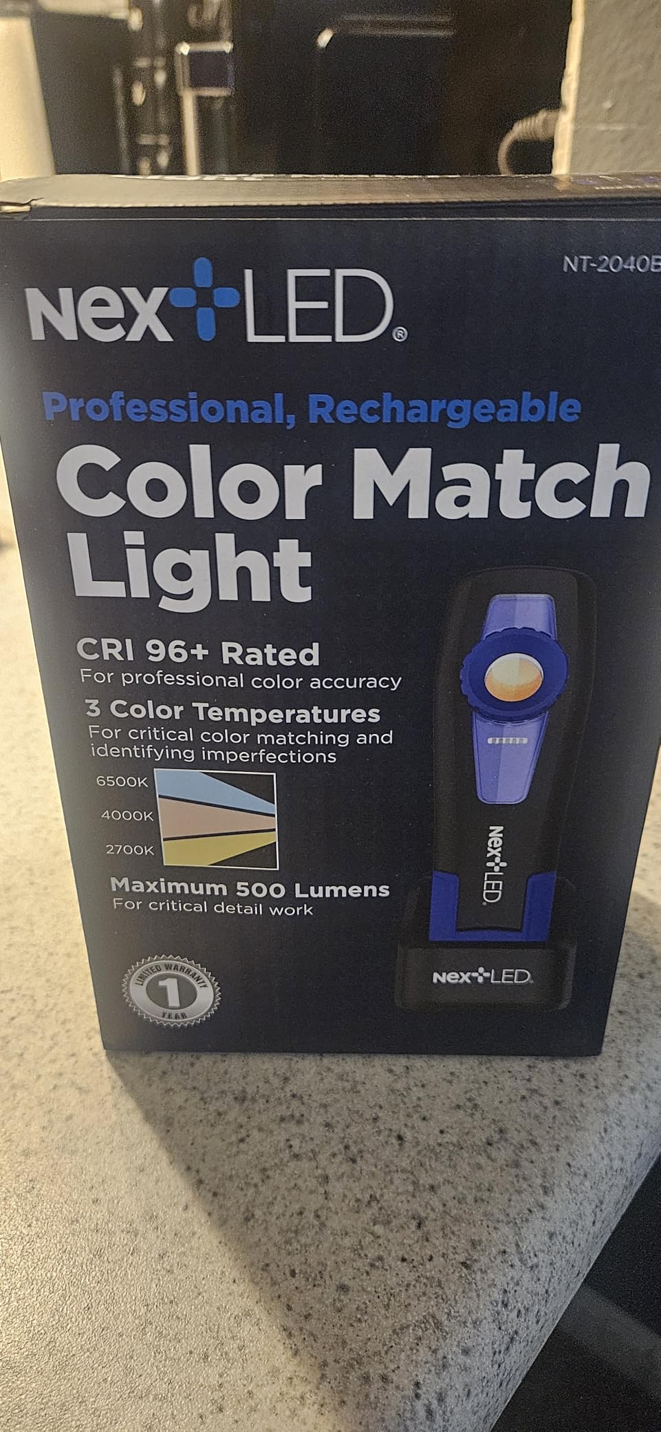 NT-2040B-3 Handheld Color Matching Auto Detailing Light, 500 Lumen, CRI 97, 3 Color Temperature, 2700/4000/6500K, Car Detailing Light, Paint Correction Light, Detailing Work Light for Swirls customer photo 2