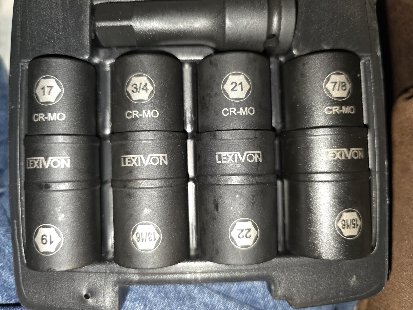 LEXIVON Lug Nut Impact Socket Set, 1/2-Inch Drive | Innovative 8-IN-4 Flip Socket Design, Covers Most Commonly Used Inch & Metric Wheel Nuts | Cr-Mo Steel = Full Impact Grade (LX-110) customer photo 2