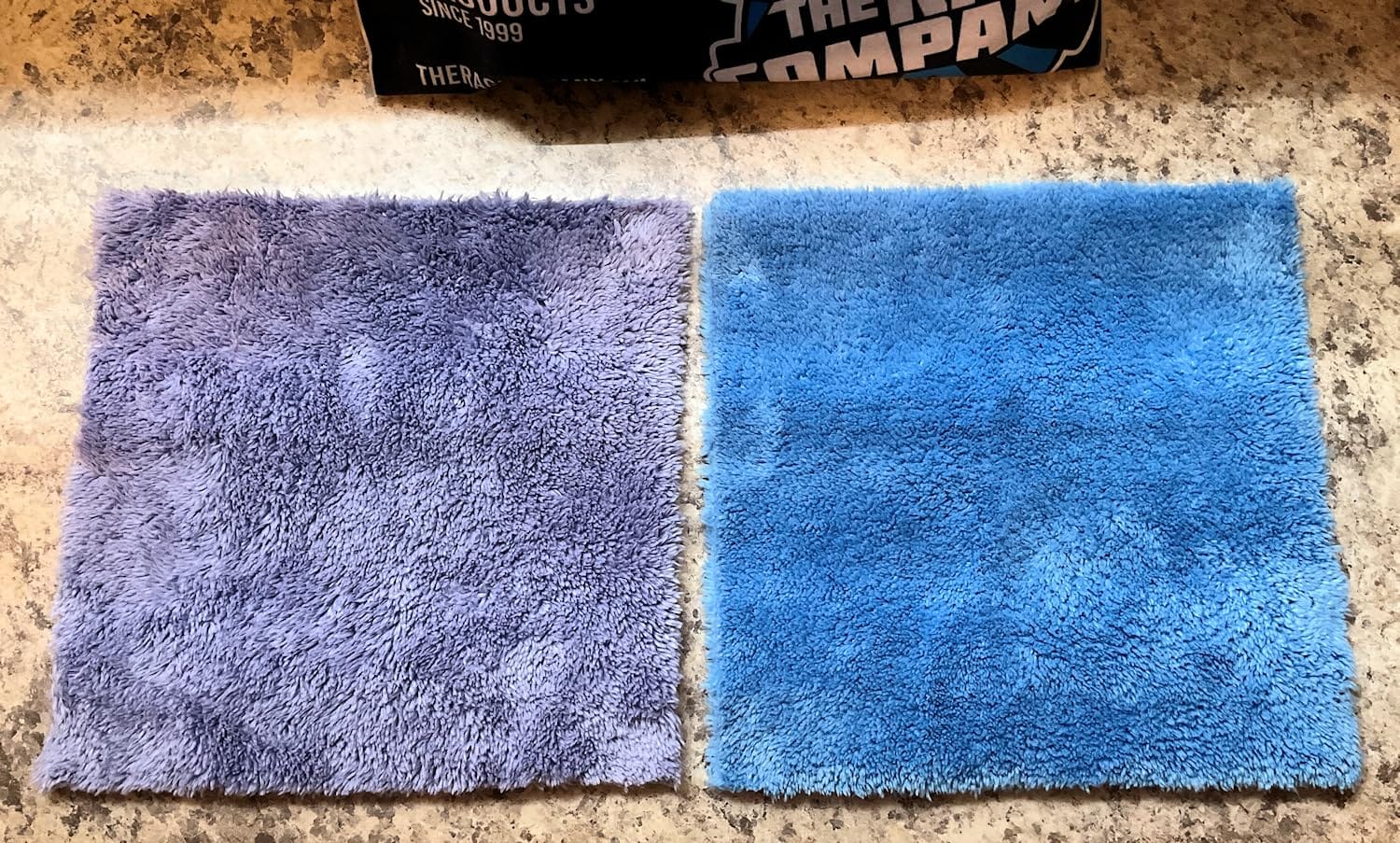 The Rag Company - The Eaglet 350 - Professional Korean 70/30 Blend; Super Plush Microfiber Detailing Towels; Perfect for Wheels, Mirrors, and More; 350GSM; 8inx8in, Lavender (10-Pack) customer photo 2