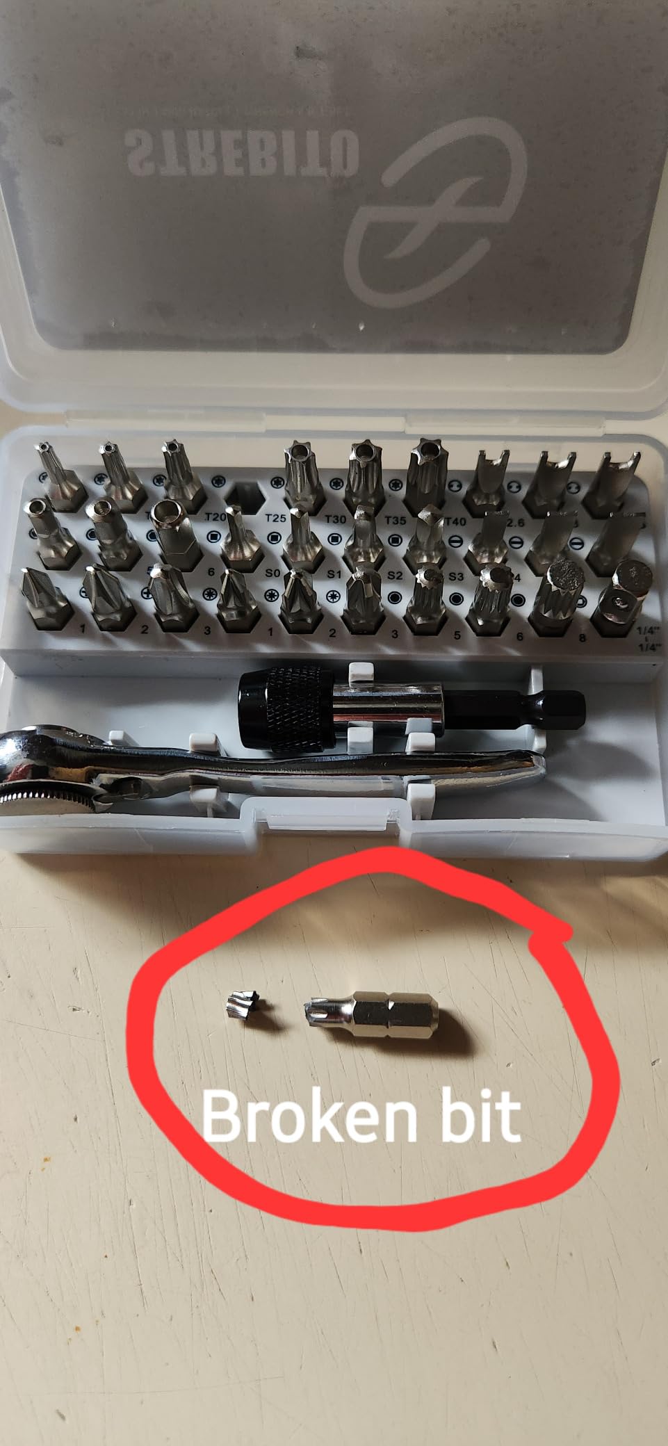 GreaTalent 133in1 90 Degree Right Angle Mini Ratchet Screwdriver Bit Set | S2 Steel 1/4