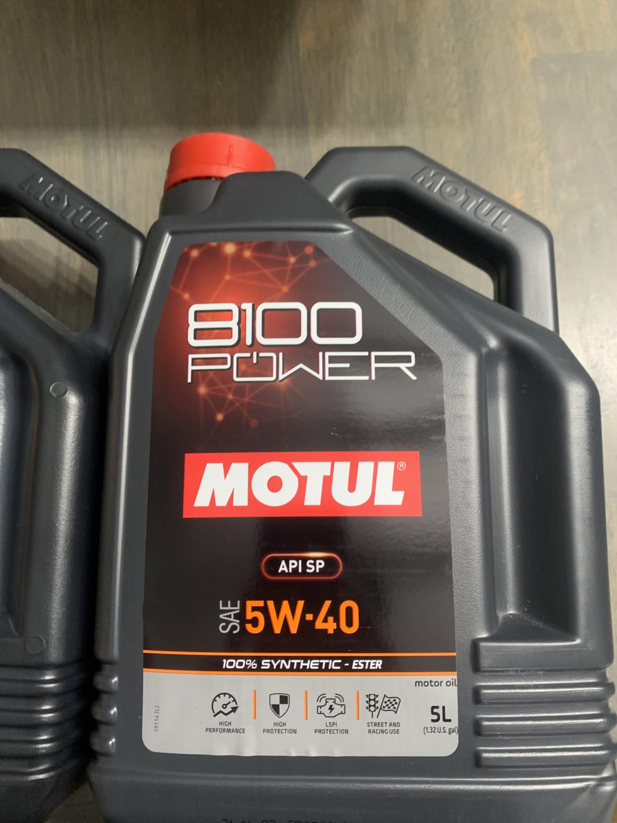 Motul 8100 Power 5W-40 Full Synthetic | Ester-Based Formula for Turbocharged & High-Performance Engines | LSPI Protection, Extreme Heat Resistance, Cold Start Lubrication, Daily & Track Use | 5L customer photo 1