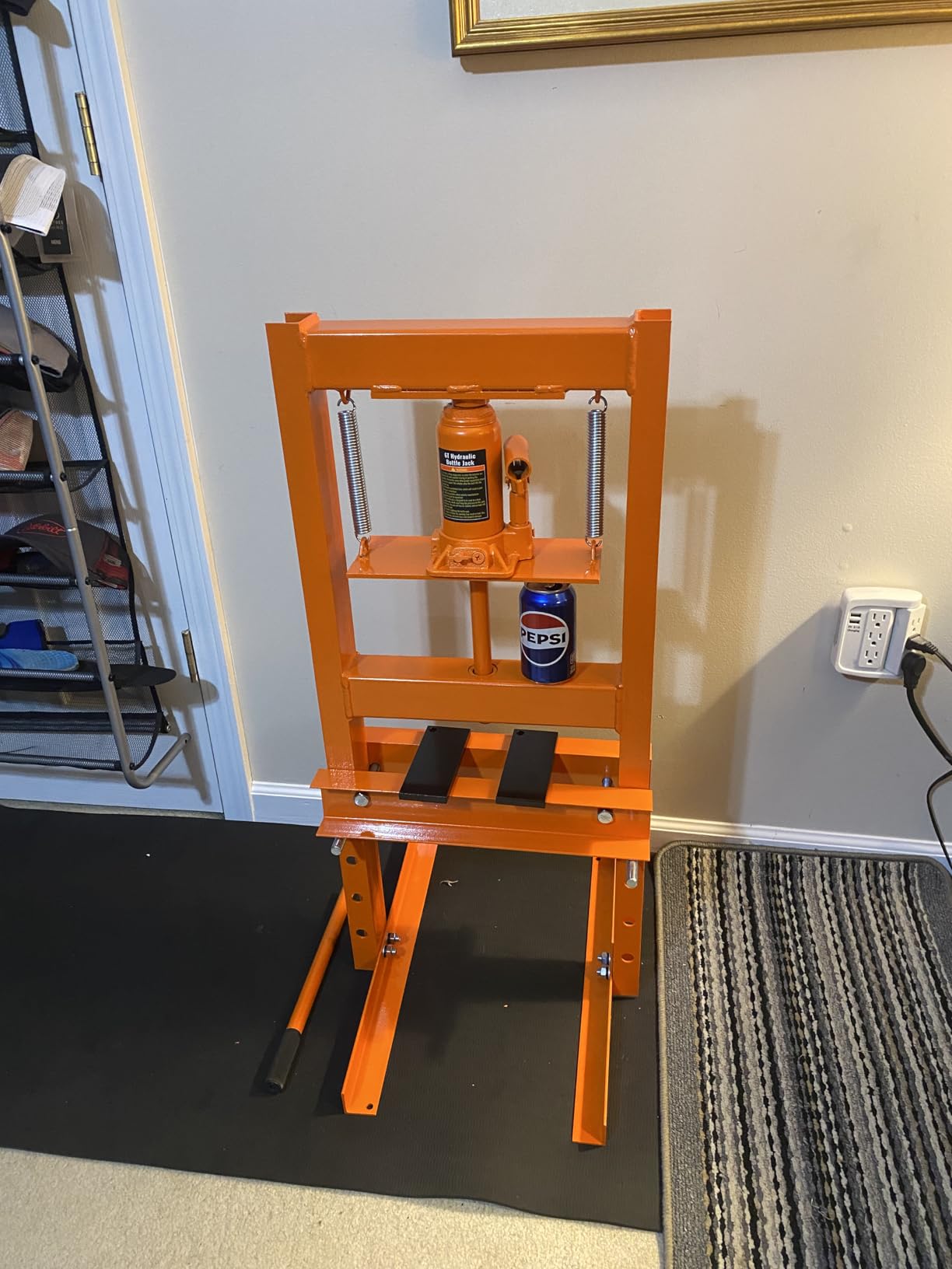 VEVOR Hydraulic 12 Ton H-Frame Garage Floor Adjustable Shop Press customer photo 1
