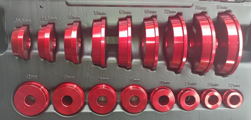 BILITOOLS Bearing Race and Seal Driver Set, 43PCS SAE & Metric | 4 Handles & 39 Dual-Sided Adapters, Bearing Press Kit, Complete Seal Installer Kit, Portable Storage Case customer photo 1