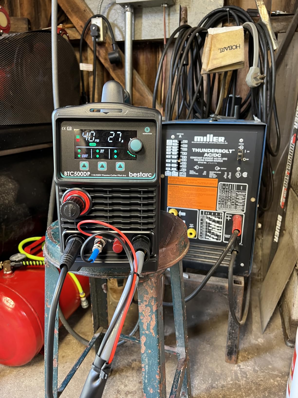 Bestarc 50A Plasma Cutter Machine [Pilot Arc], 110/220V Dual Voltage, 3/4