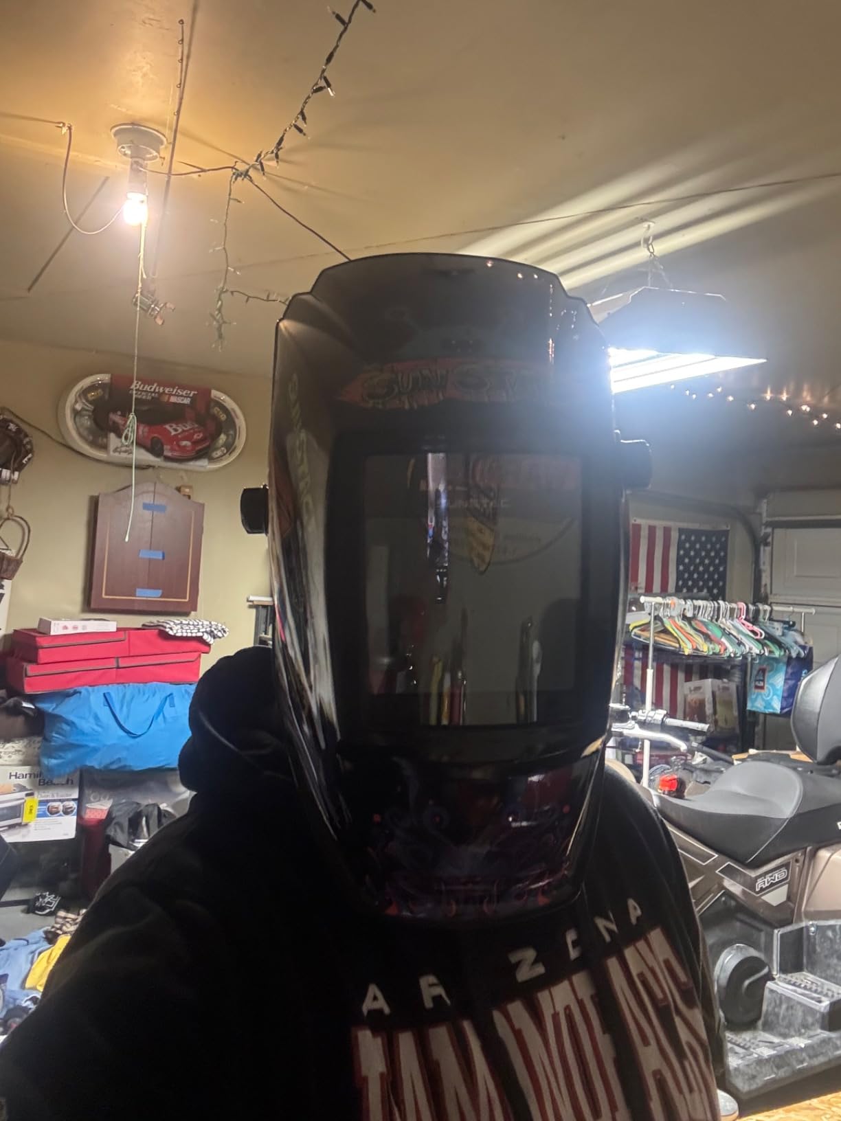 Sunstac Welding Helmet with Auto Darkening Large Viewing Screen 3.94