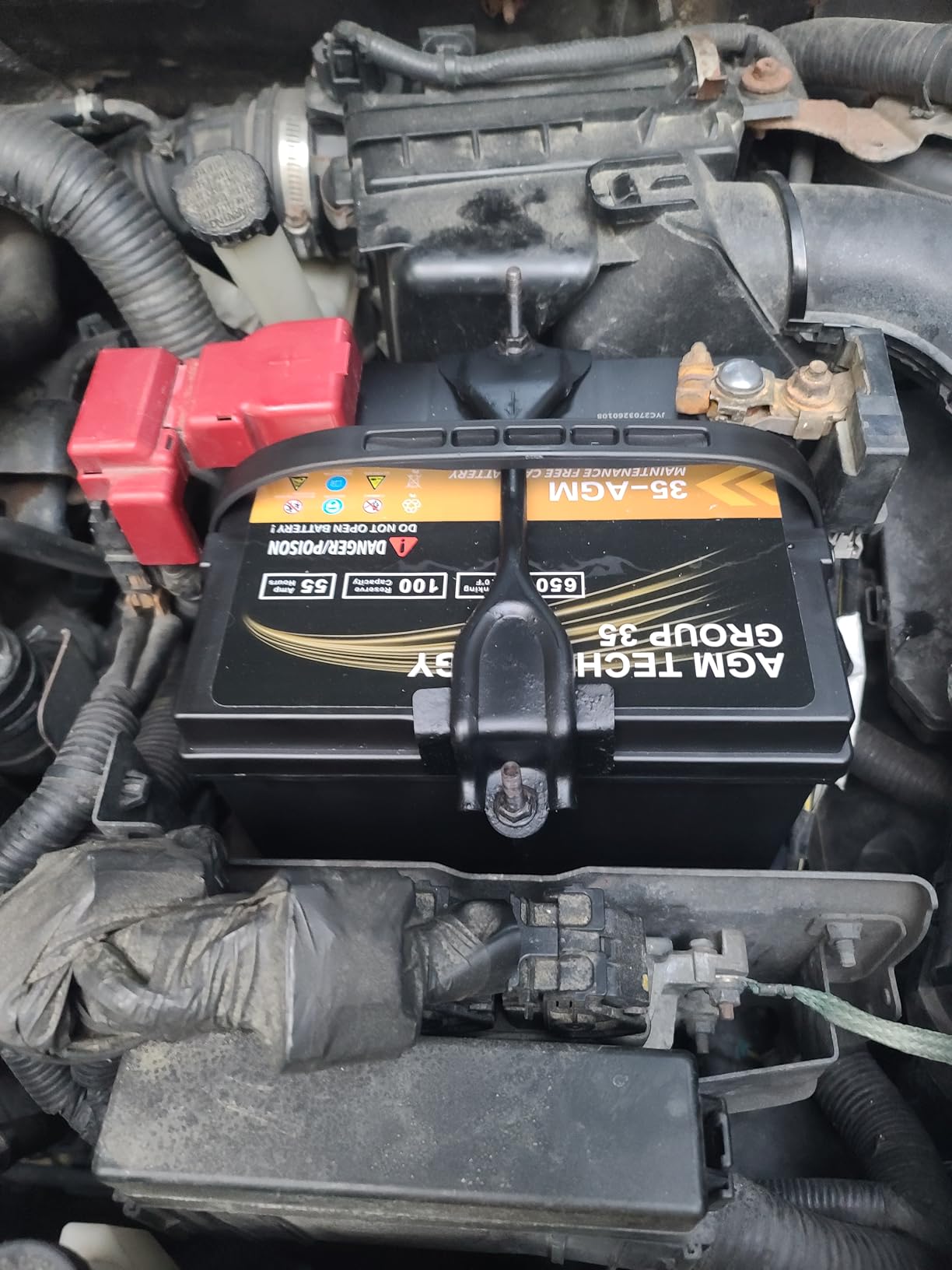 Weize Platinum AGM Battery BCI Group 49-12v 95ah H8 Size 49 Automotive Battery, 160RC, 900CCA, 36 Months Warranty, Dimensions 13.9 L x 6.89 W x 7.48 H customer photo 2