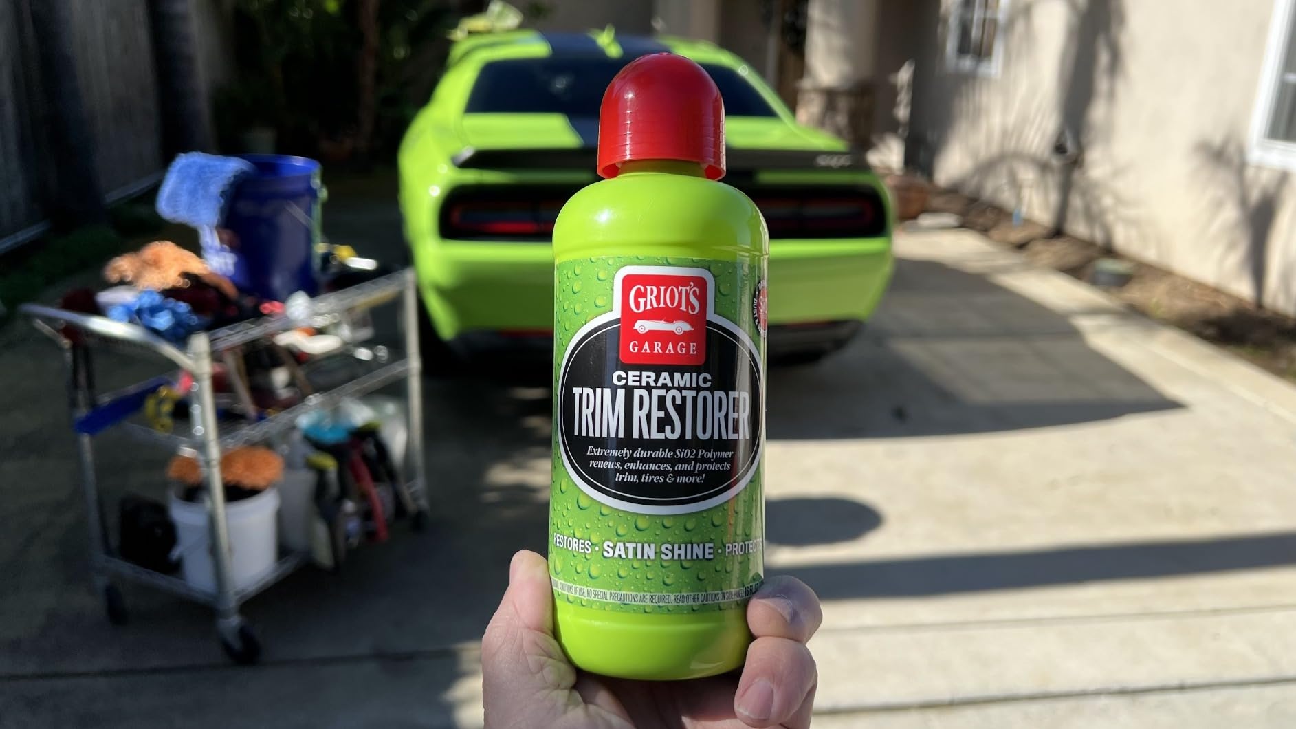 Griot's Garage Ceramic Trim Restorer for Car Detailing, Ceramic-Infused Coating for Exterior and Interior Plastics, Vinyl, and More, 10944, 16oz customer photo 1
