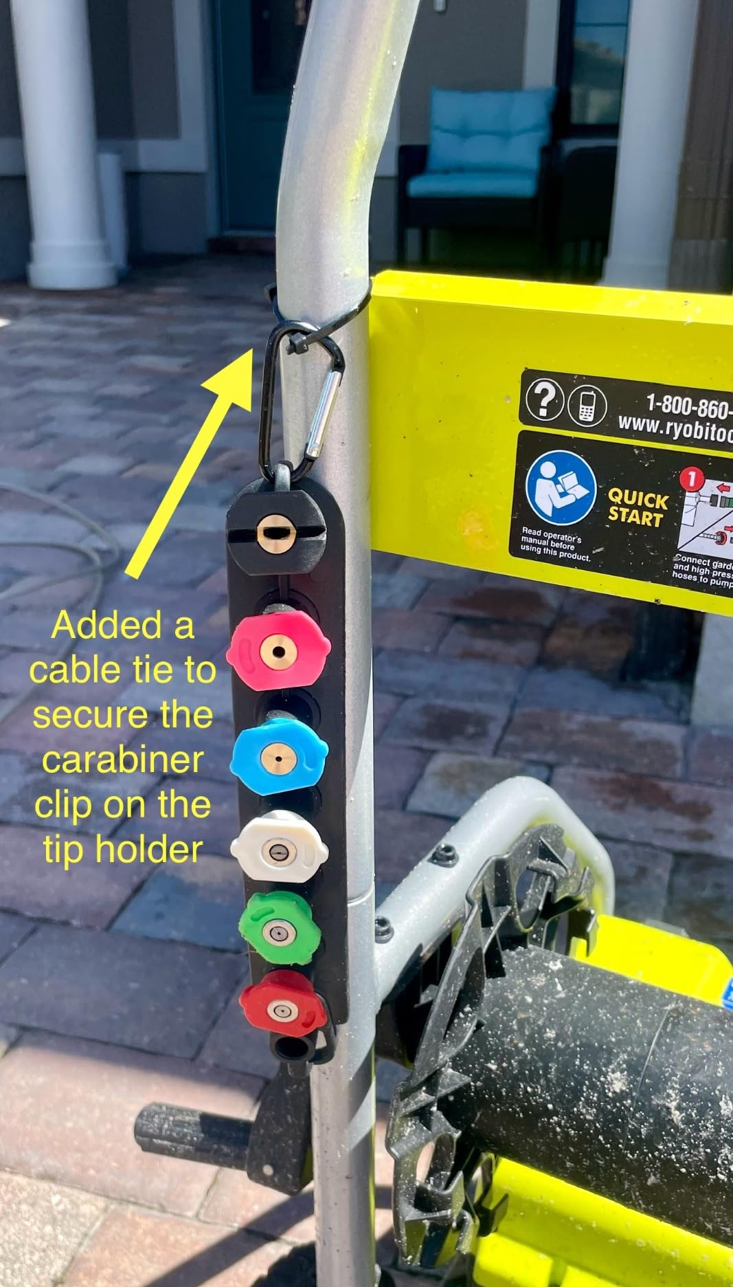 Hourleey Pressure Washer Tips, Pressure Washer Nozzle Tip with Holder, 7 Nozzle Tips, 1/4 Inch Quick Connect, 4000 PSI customer photo 1