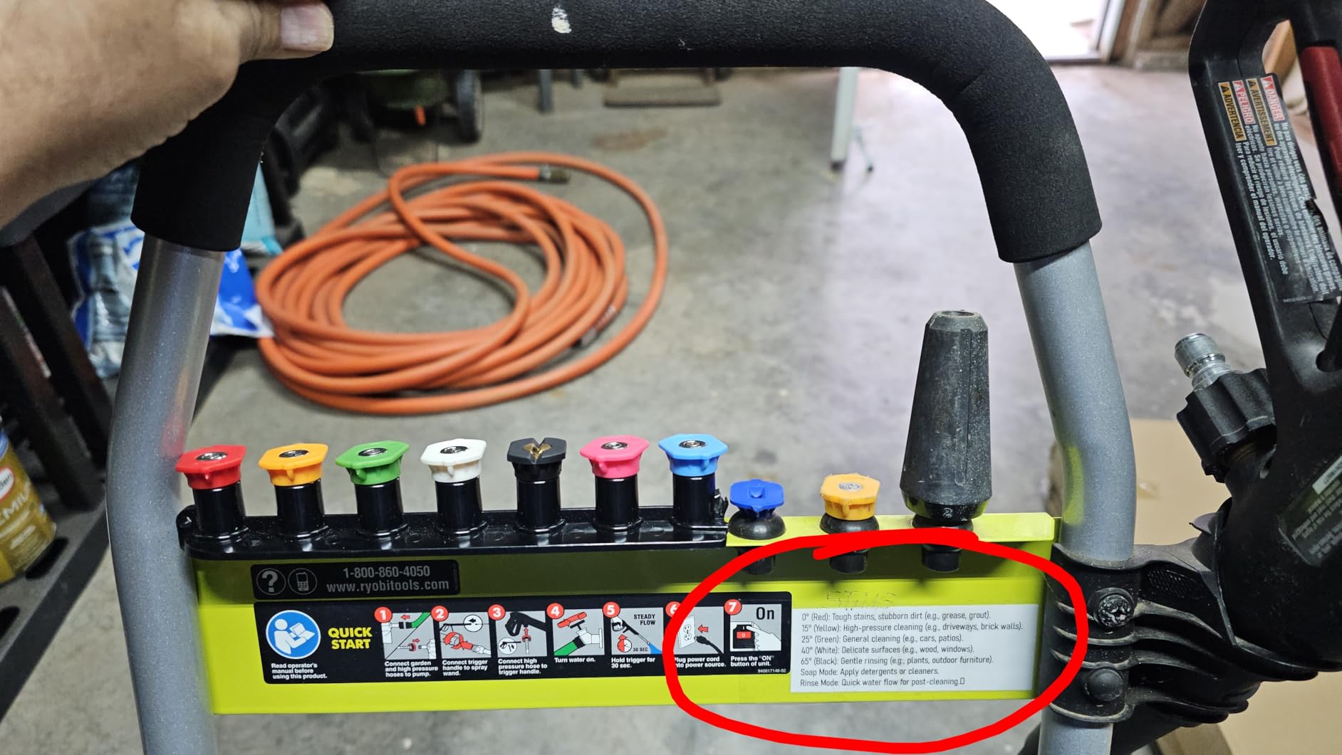 Hourleey Pressure Washer Tips, Pressure Washer Nozzle Tip with Holder, 7 Nozzle Tips, 1/4 Inch Quick Connect, 4000 PSI customer photo 2