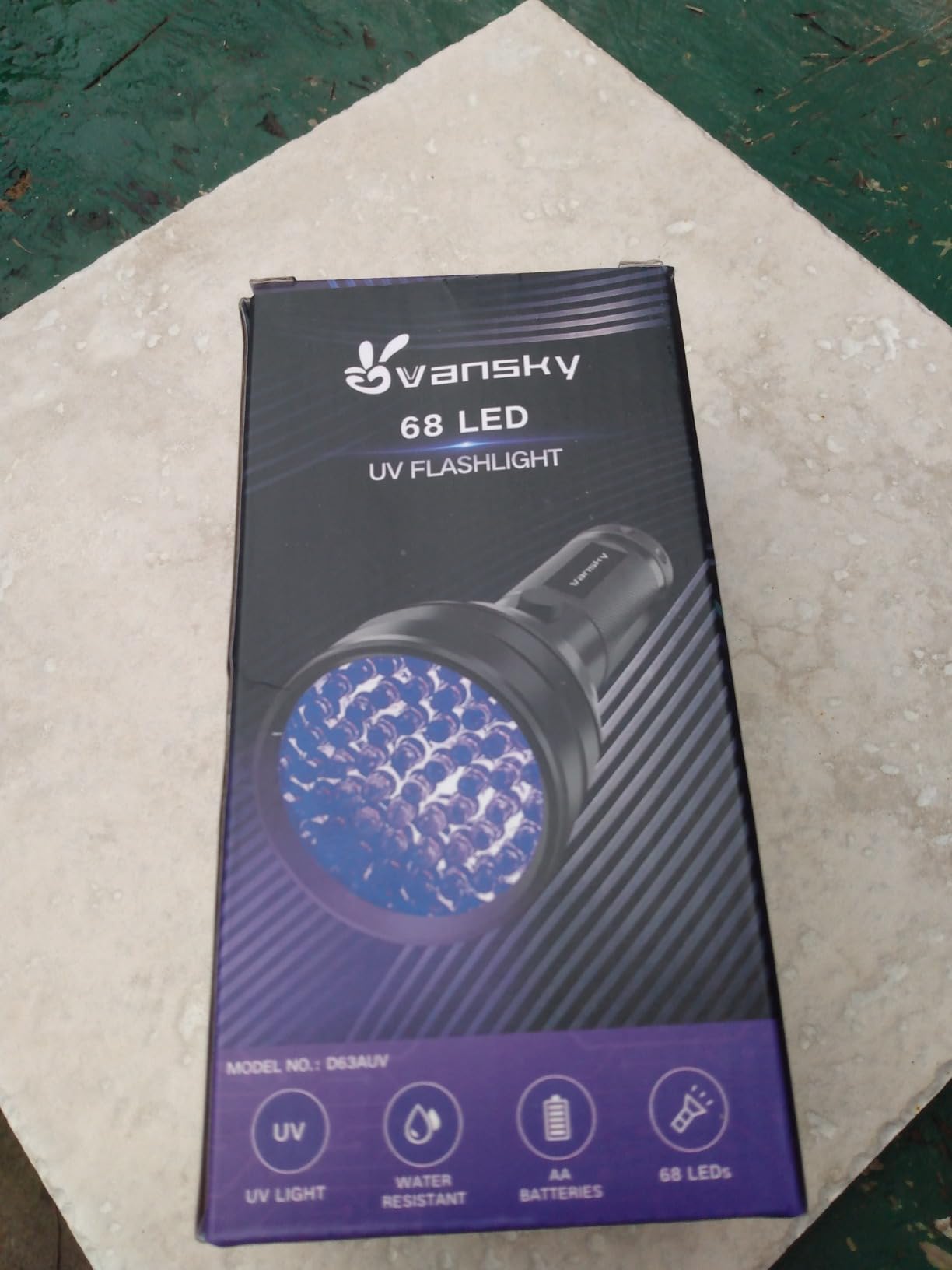 Vansky Air Conditioner Leak Detector: Professional Car Tool 68 LED Automotive AC UV Dye Leak Detection Kit with Protective Glasses customer photo 2
