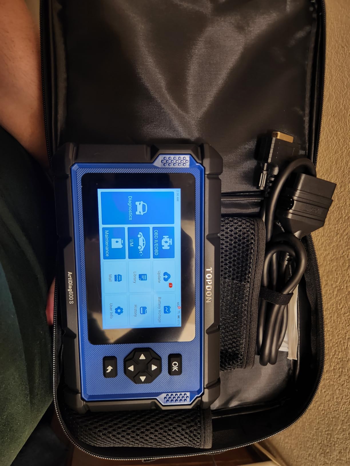 TOPDON AD600S OBD2 Scanner, Diagnostic Tool, Code Reader, 9 Reset Service | ABS SRS Transmission Engine Code Reader, Oil/Brake/BMS/SAS/DPF/TPMS/ETS Reset, Injector Coding, Lifetime Free Update, CAN FD customer photo 1