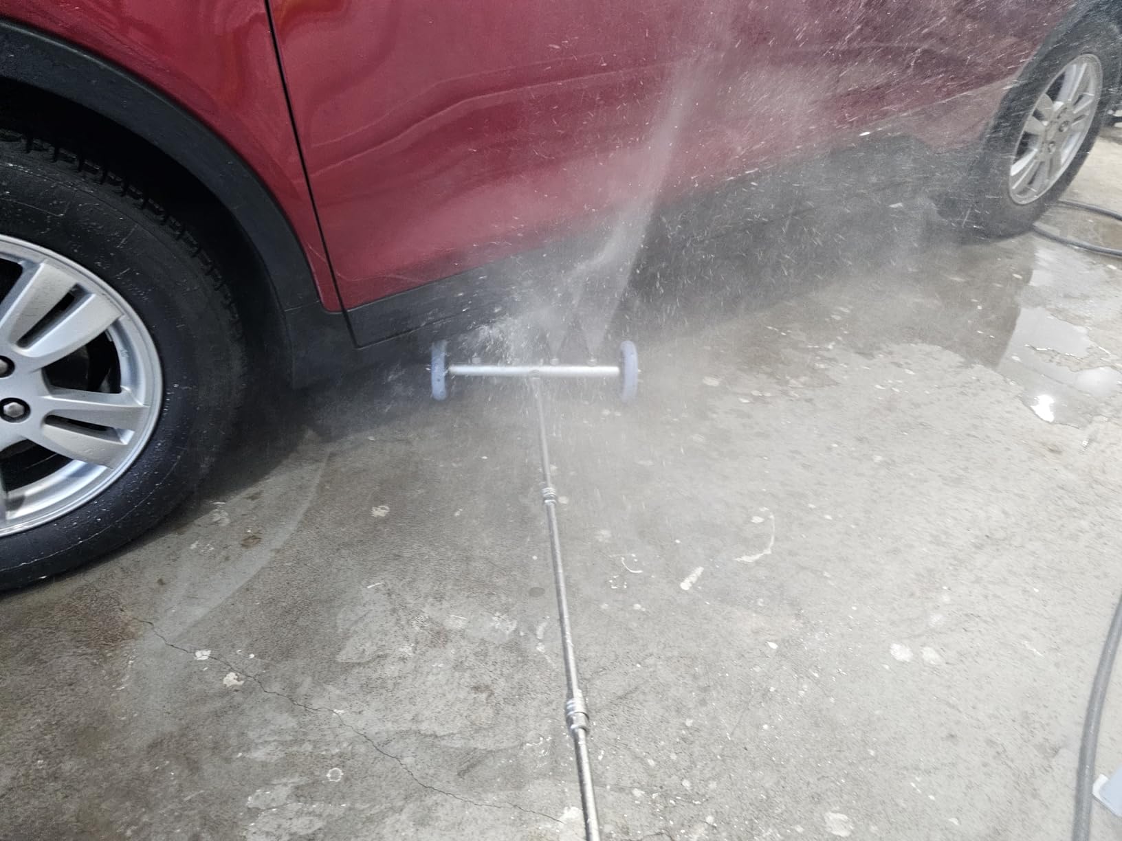 RIDGE WASHER Pressure Washer Undercarriage Cleaner, 24 Inch, 4000 PSI | Undercarriage Car Washer, Under Car Pressure Washer Attachment with 3 Pcs Extension Wand customer photo 1