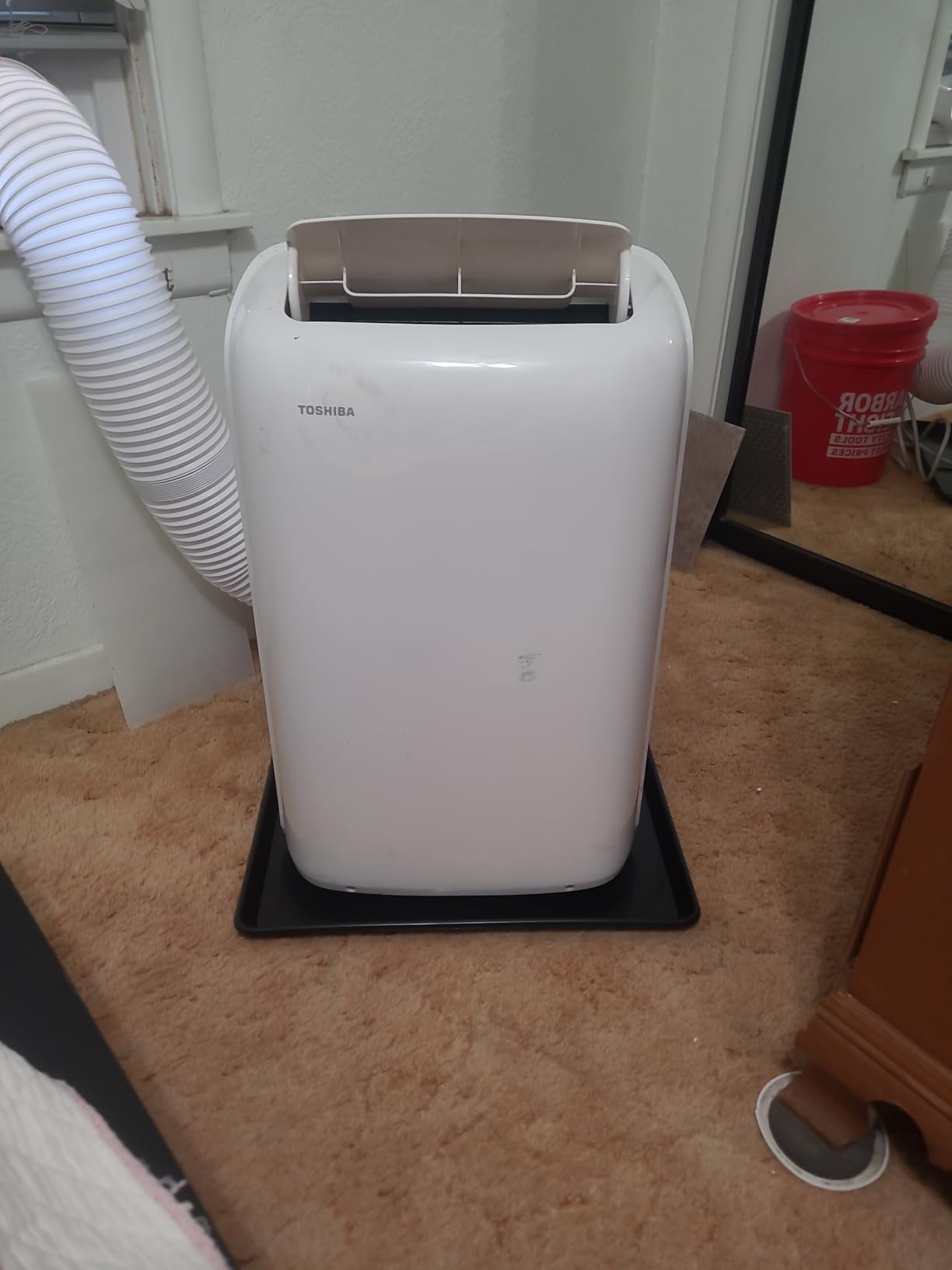 22'' x 21''Large Drip Tray, Mini Fridge Drip Pan, Portable AC Drip Pan, Under Washer Pan, Dishwasher Pan, Oil Drain Pans for Changing Oil (1 PCS) customer photo 1