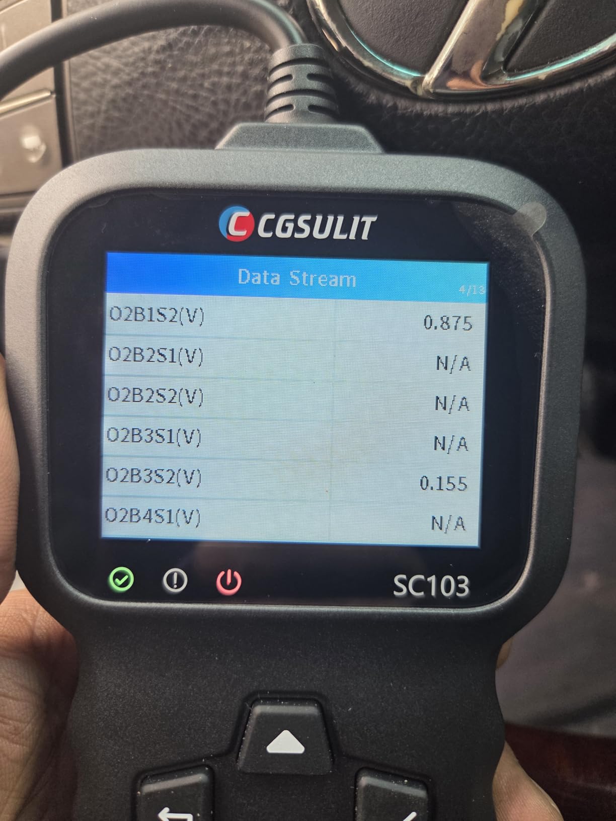 OBD2 Scanner, CGSULIT SC103 Car Code Reader Diagnose Check Engine Light Smog Check DTCs Scan Tool Live Data Stream Voltage Test for Vehicles Since 1996 customer photo 1