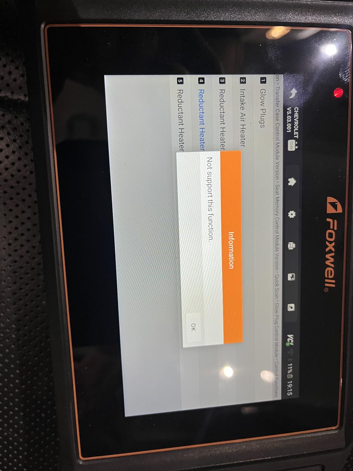 FOXWELL HD500 Heavy Duty Truck Scanner - Diesel Scanner with DPF Regen/Injector Cutoff/Limit Setting, Full System Diagnostic Scan Tool for Cummins, Detroit, Caterpillar, Paccar & Pickup Trucks, Black customer photo 1