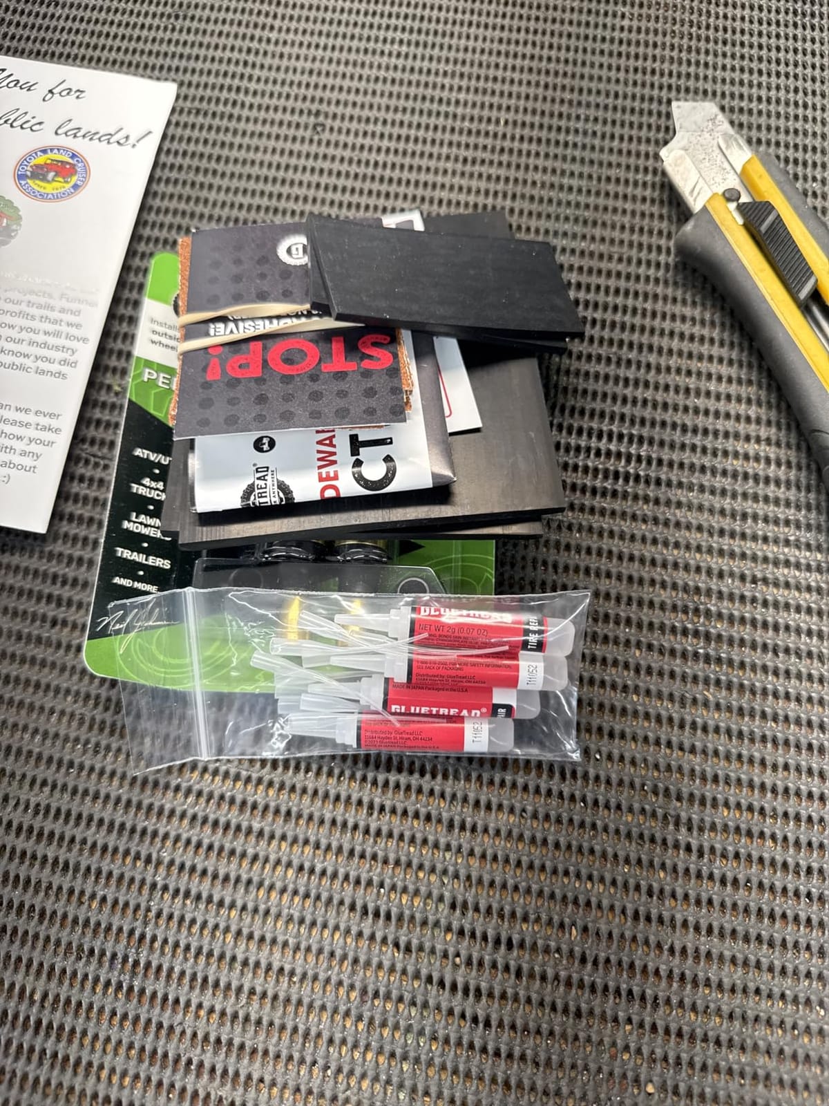 MORRFlate Xtreme 4x4 Tire Repair Kit Complete Off-Road Tire Repair Includes Tool Roll Bag, Tire Plug Kit, GlueTread Sidewall Tire Repair Kit, and Two Colby Valve Permanent Valve Stem Replacements customer photo 2