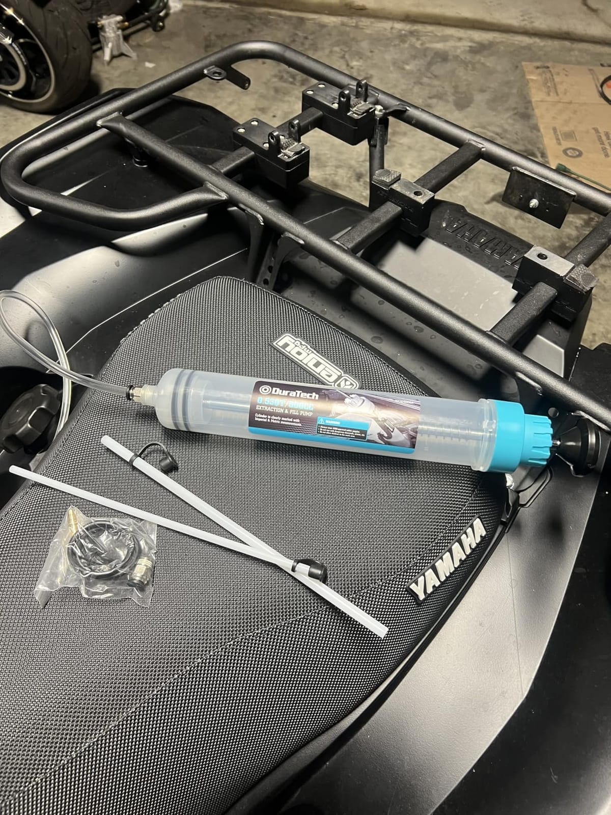 DURATECH 500CC Fluid Extractor with Long Hose and Extension Tubes | Oil Extractor, Brake Fluid Extractor, Fluid Pump Automotive, Suction Pump for Lawn Mowers Cars Ships Golf Carts customer photo 2