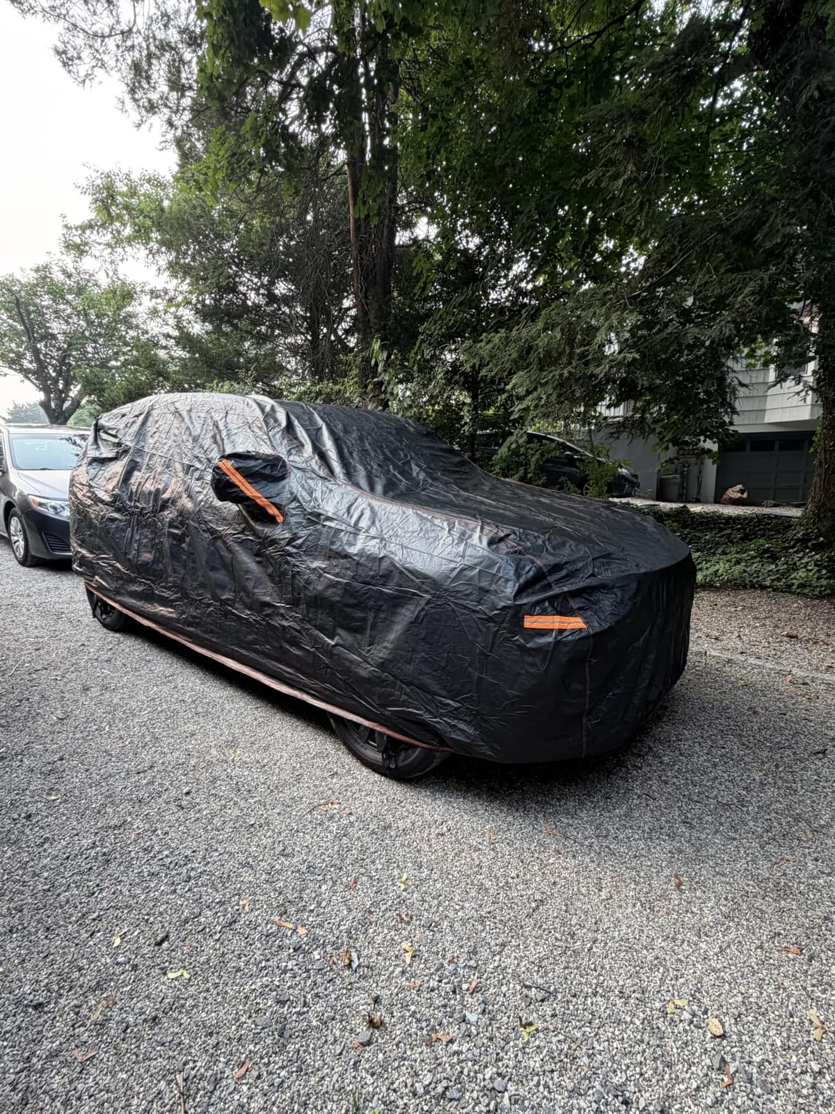 6 Layers Heavy Duty Car Cover Waterproof All Weather Size C3 | Cotton Liner, Outdoor, Full Exterior Coverage, Sun Rain Snow UV Protection, All-Season, Door Zipper, Storage Bag, Windproof customer photo 1