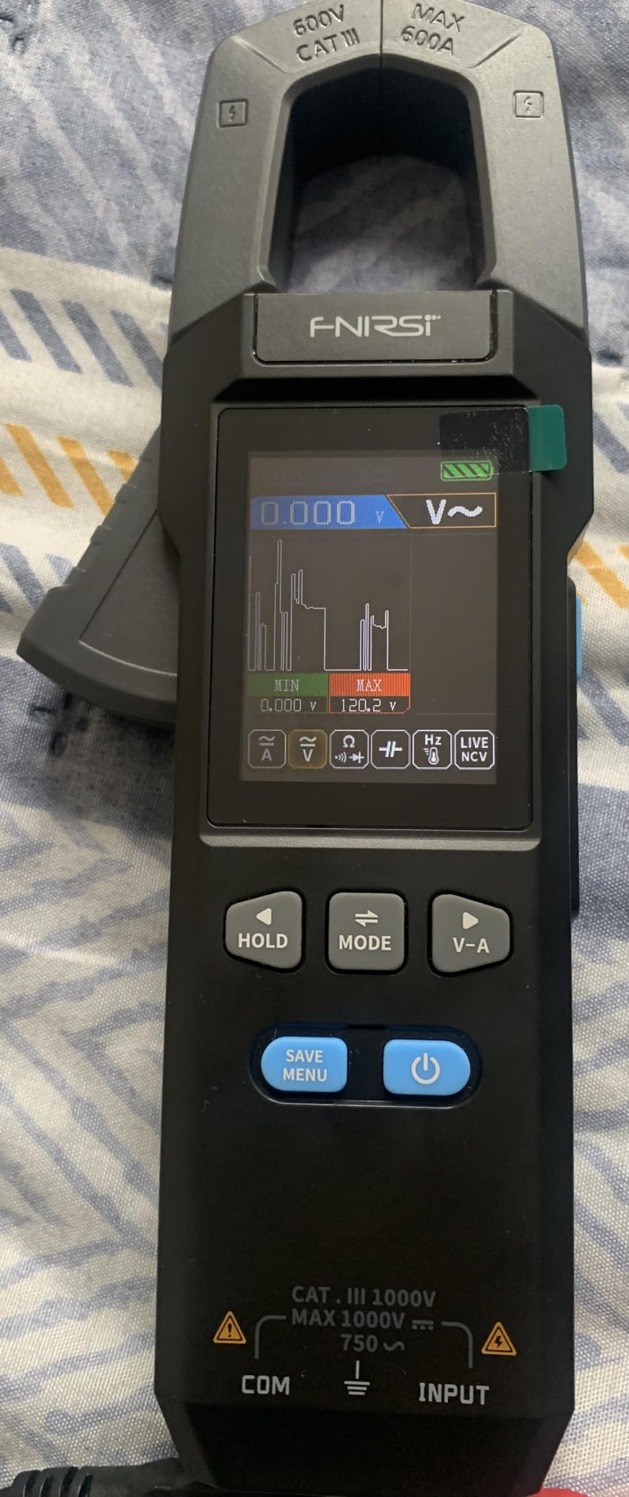 FNIRSI DMC-100 Clamp Meter 9999 Counts TRMS, 600A AC/DC Amp Meter customer photo 2