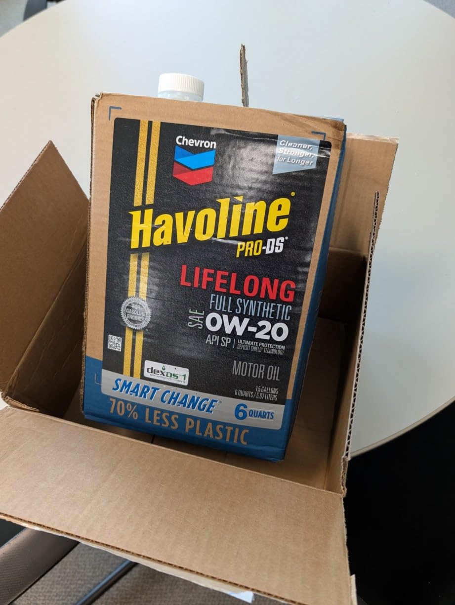 Havoline Motor Oil 0w20 PRO-DS Lifelong Full Synthetic Smart Change Engine Oil, 0W-20, 6 Quarts, Pack of 1 customer photo 2