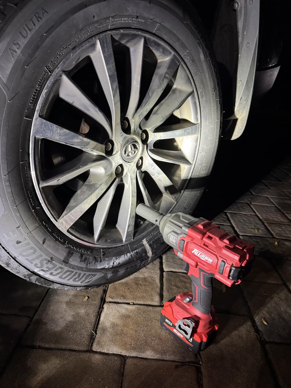 Alloyman Cordless Impact Wrench, 1475Ft-lbs (2000N.m) 1/2
