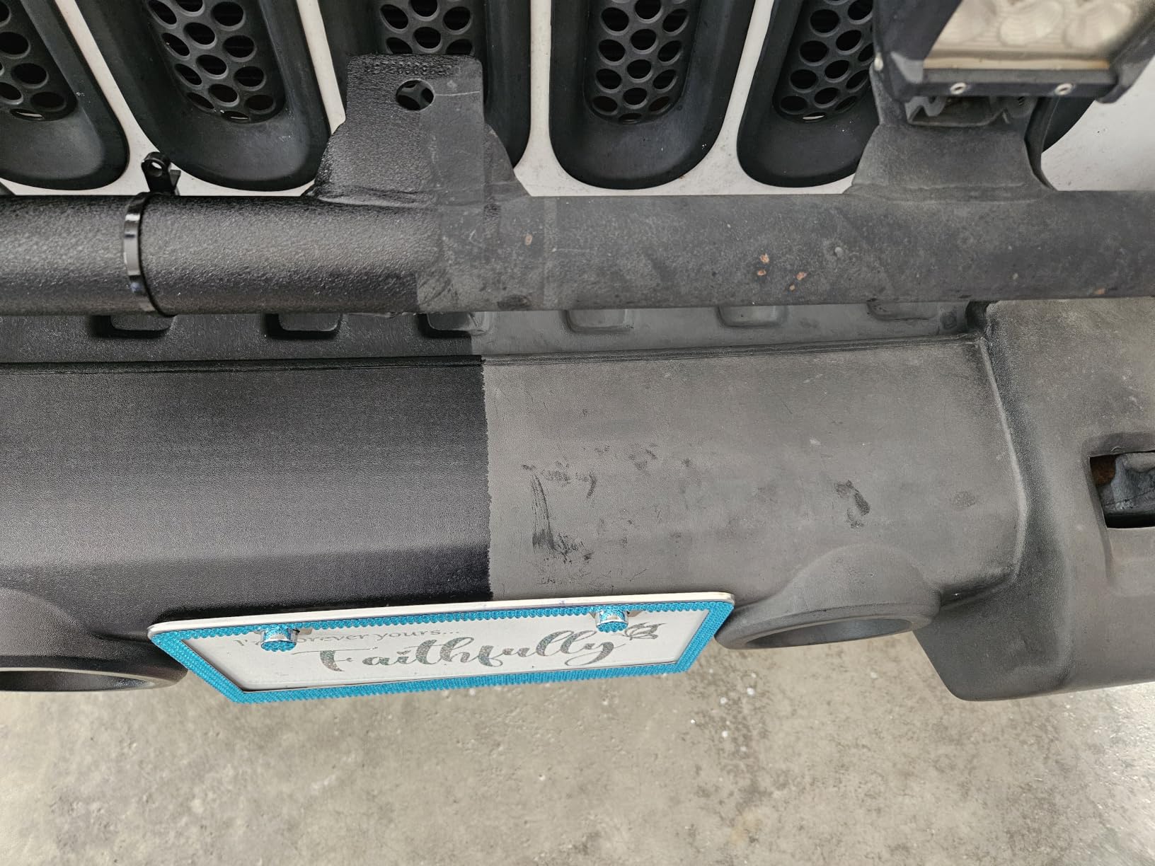 ExoForma Black Trim Restorer - Lasts 6+ Months, Dye Infused Waterproof Plastic Restorer for Cars - Perfect for Faded Bumpers, Trim & Vinyl on Jeeps, Truck Beds, Avalanches & ATVs | 4oz Kit customer photo 1