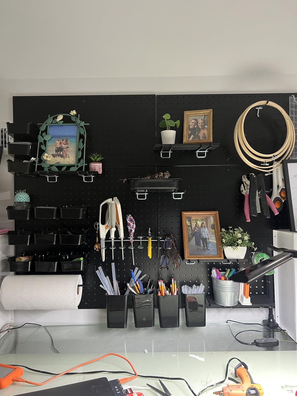 Metal Peg Board Kit with 1/4